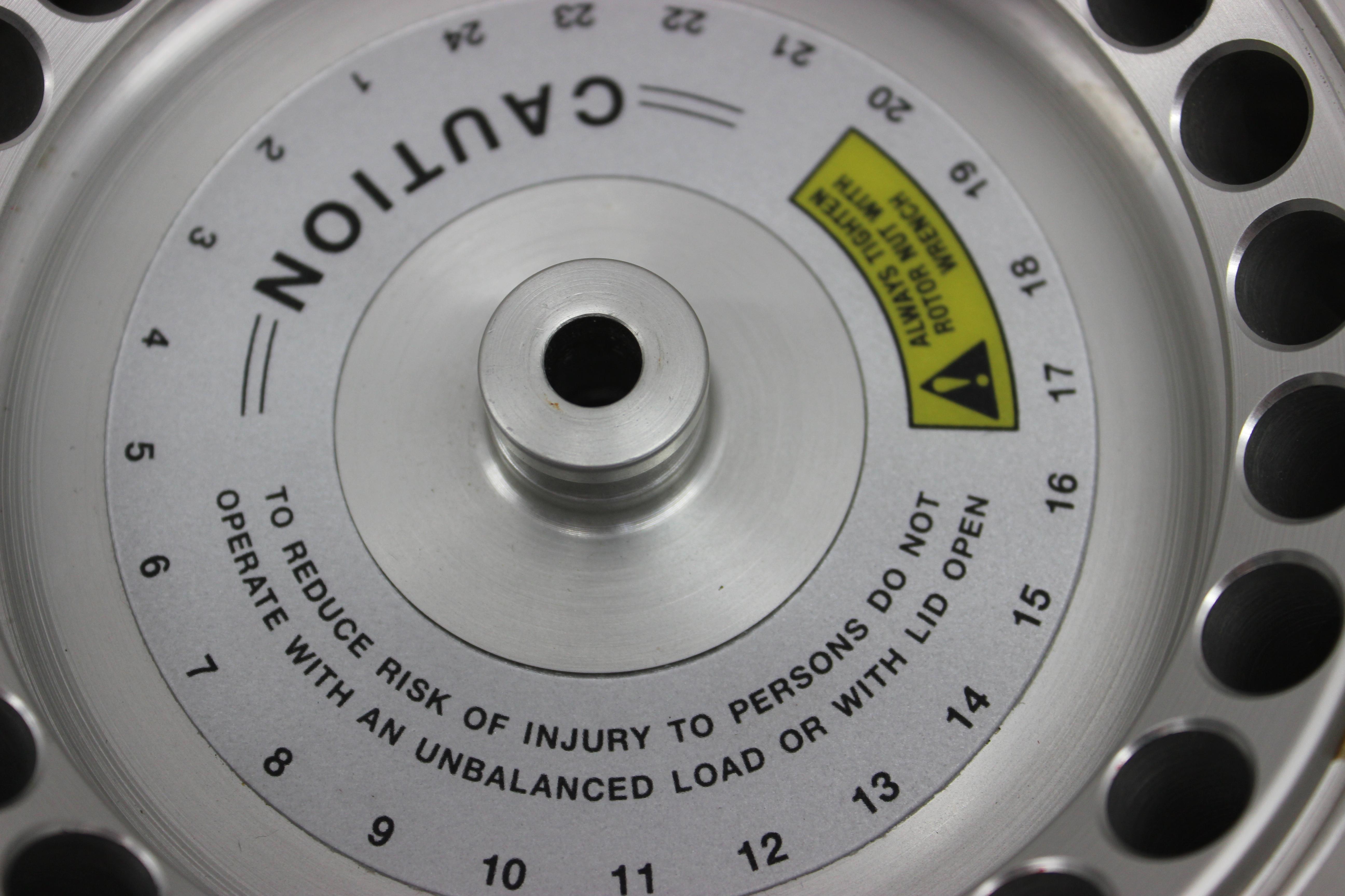 Spectrafuge 24D Centrifuge Rotor 24 Place 1.5/2.0 ML Capacity Used