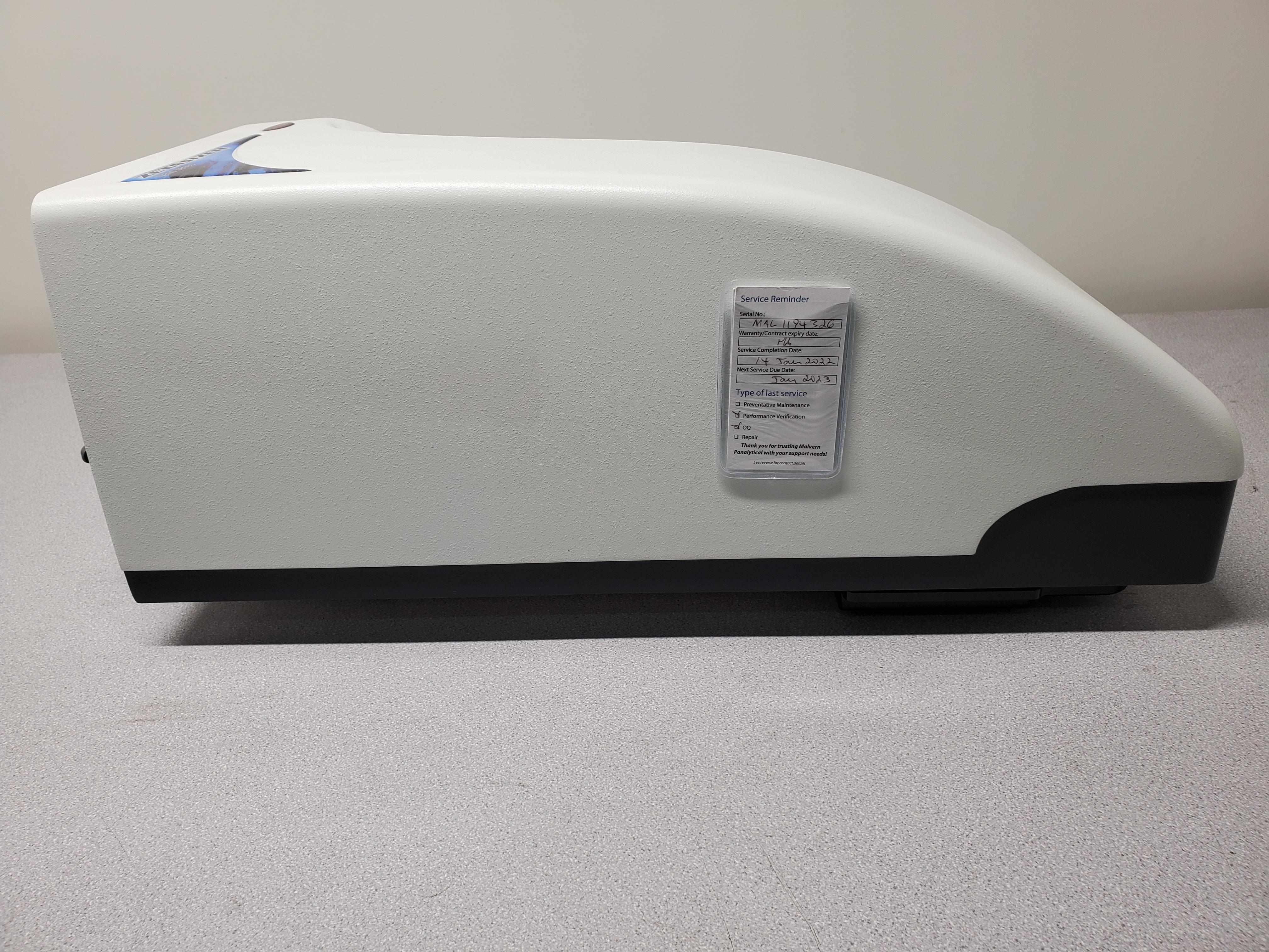 Malvern ZEN 1690 Size Analyzer 0.3nm-5micron 21CFR 90 Degree Scattering