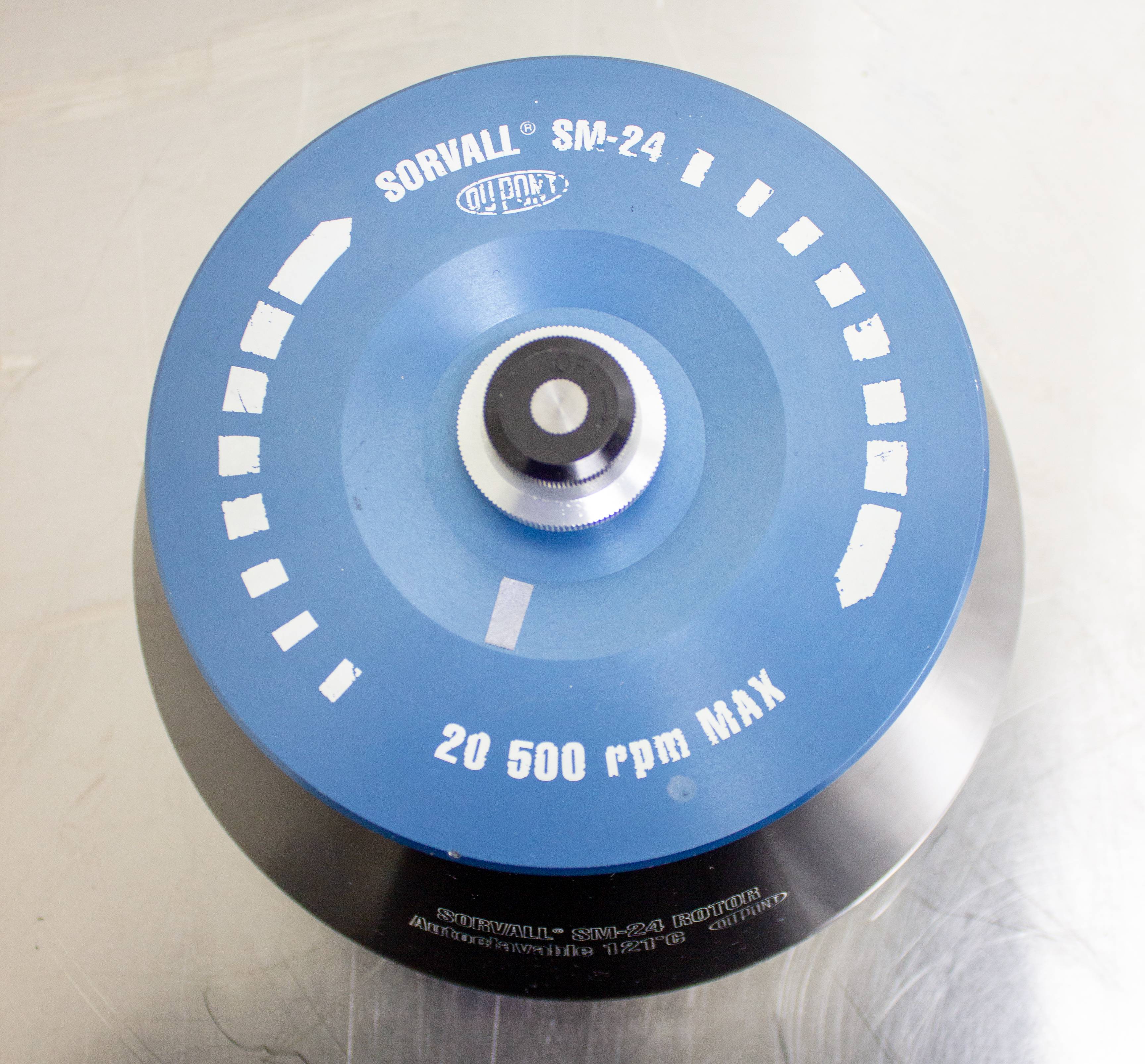 Sorvall SM-24 Rotor Fixed Angle Centrifuge Max Speed 20,500 RPM 24x16mL