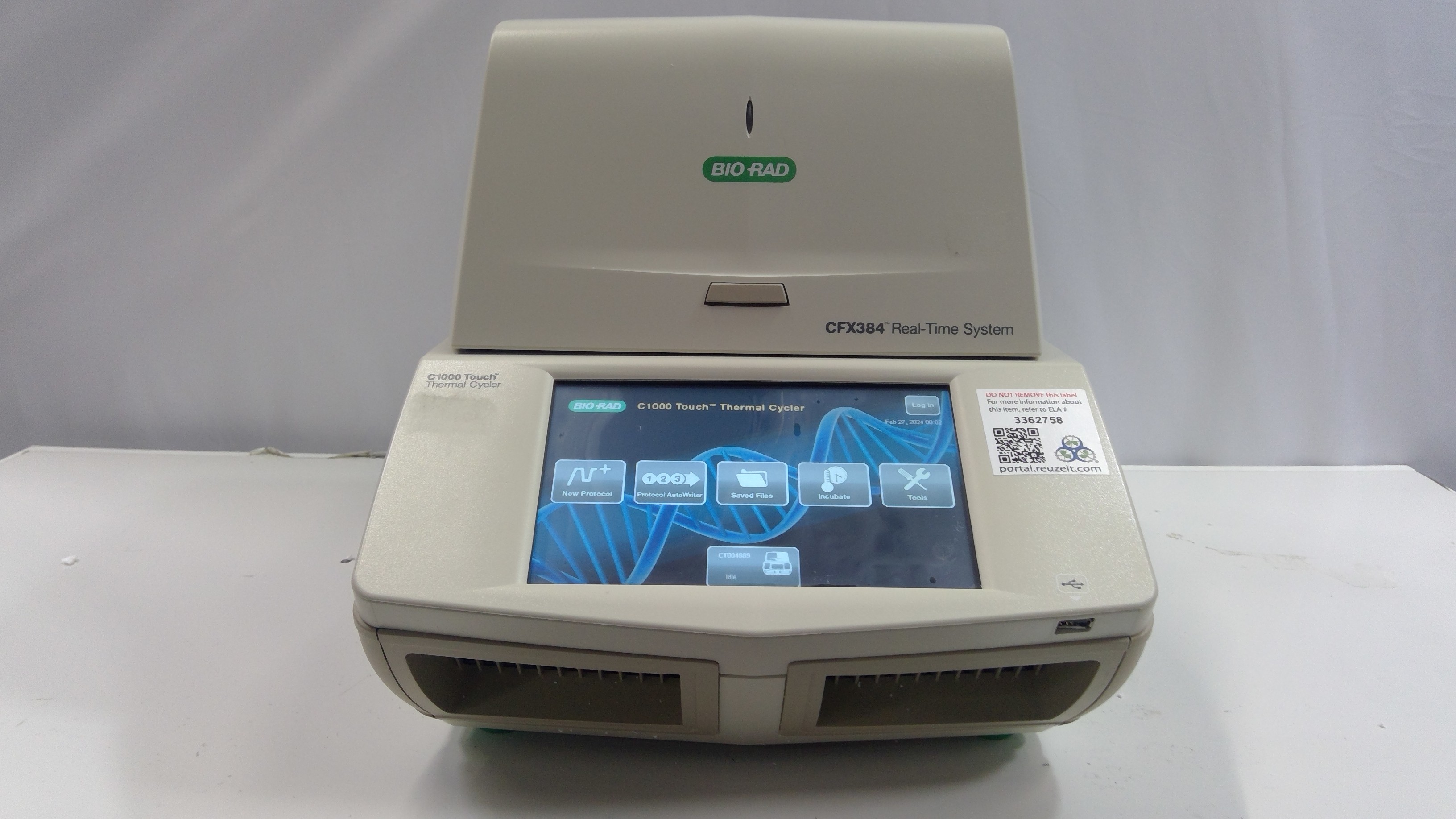 Bio Rad C1000 with CFX384 Thermal Cycler PCR System 96-Well Fast Module