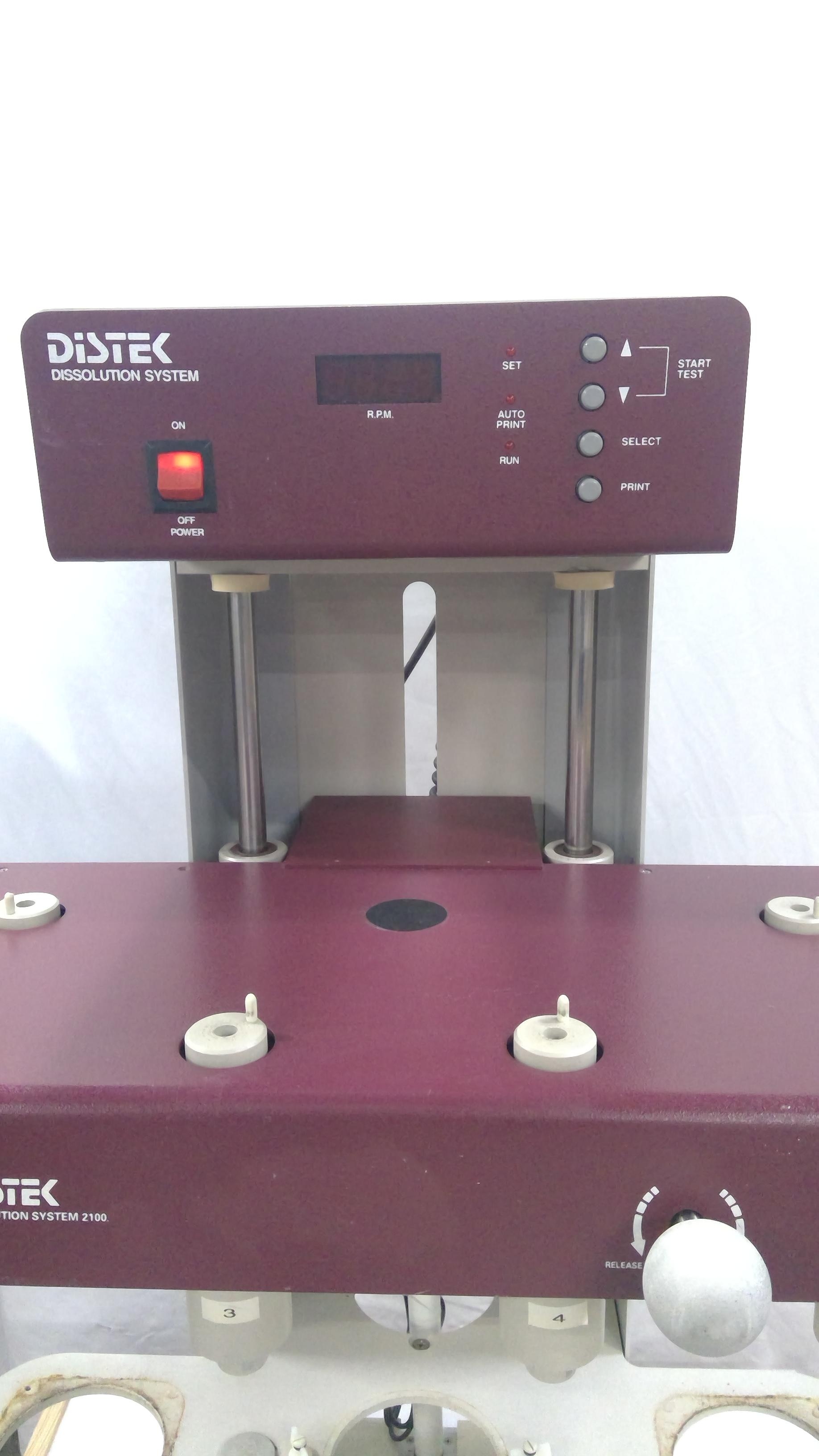 Distek 2100C Dissolution System Used 500-1000mL 25-350 RPM Includes Parts