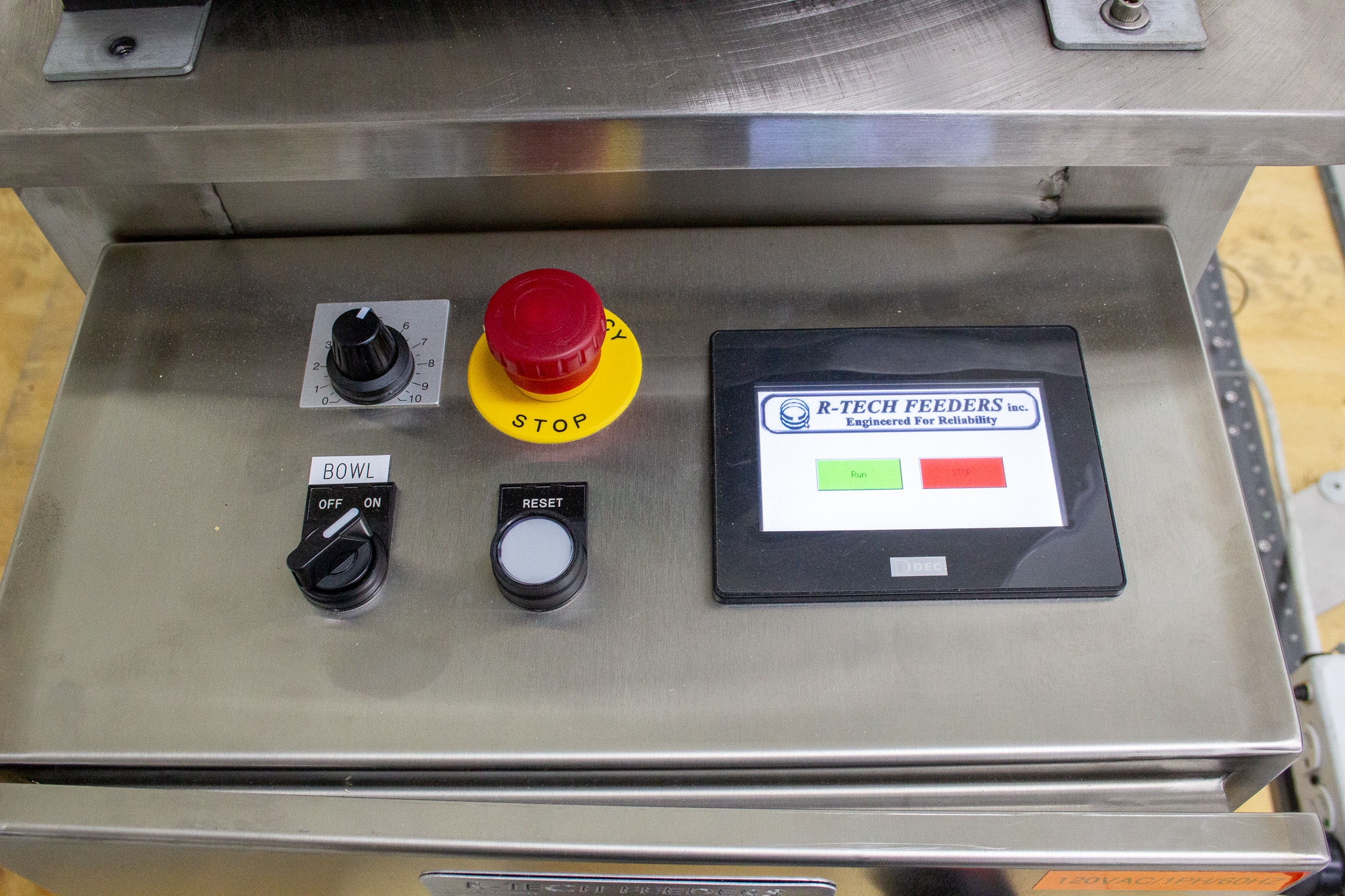 R-Tech Model 15-110AC Vibratory Bowl Feeder, Precision Part Sorting System