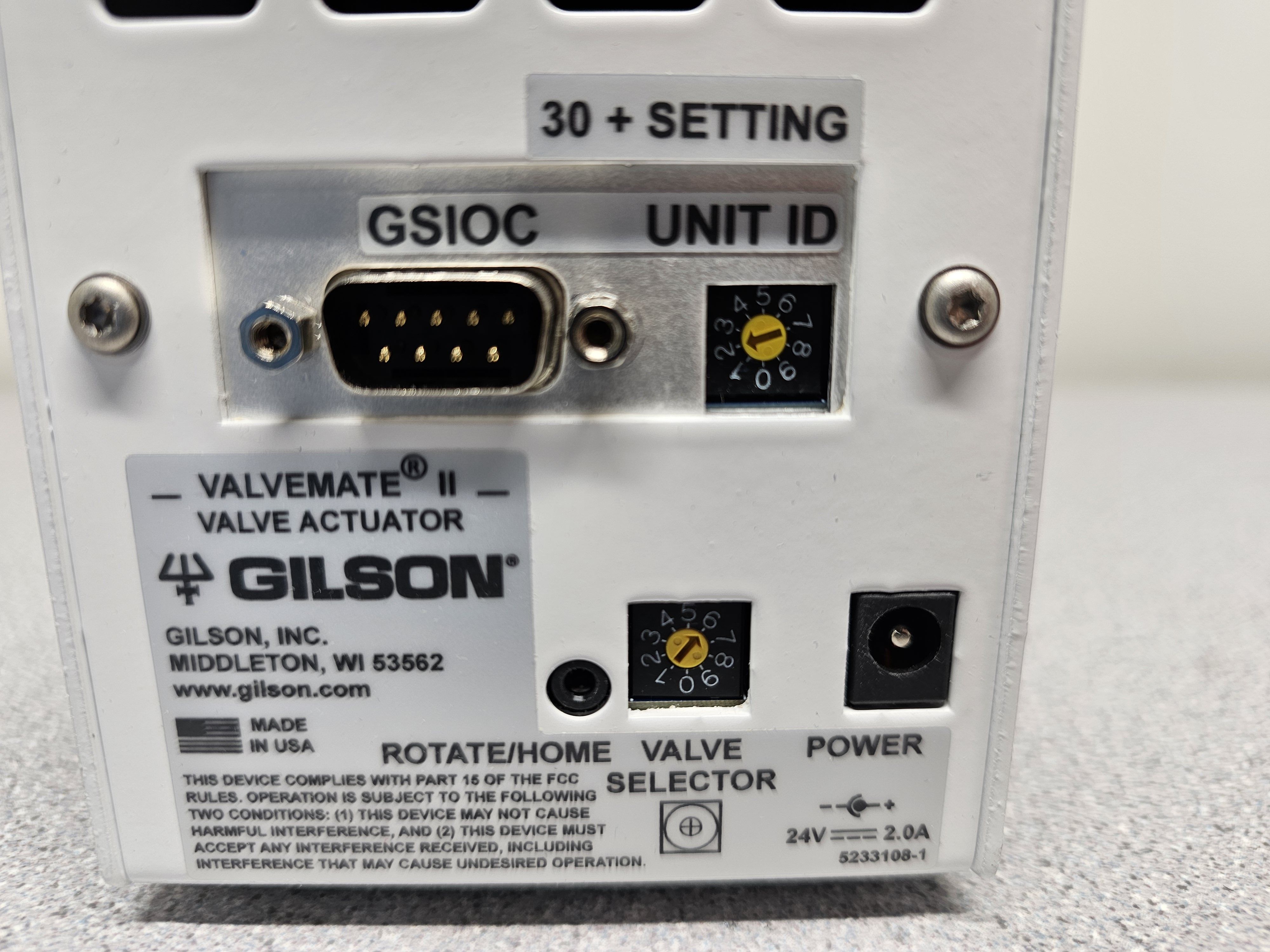 Gilson Valvemate II HPLC Valve Actuator for Flexible System Configuration