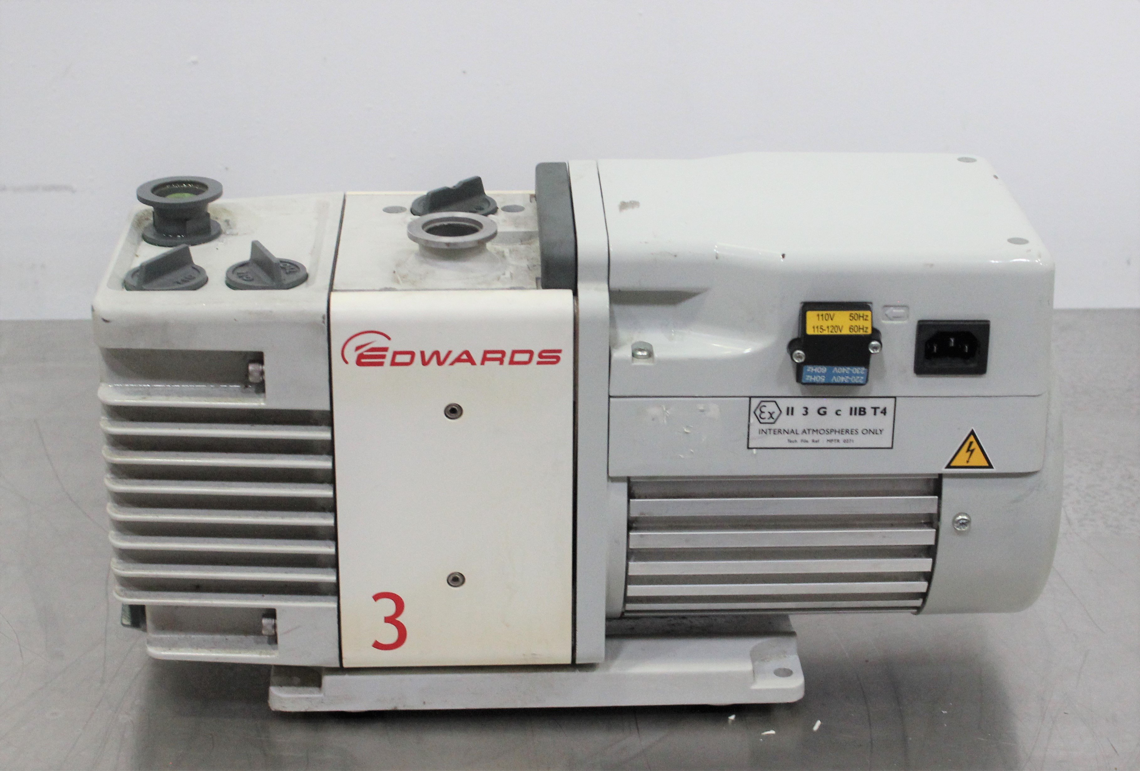 Edwards RV3 A65201903 Mechanical Vacuum Pump Dual Stage Quiet 48dBA