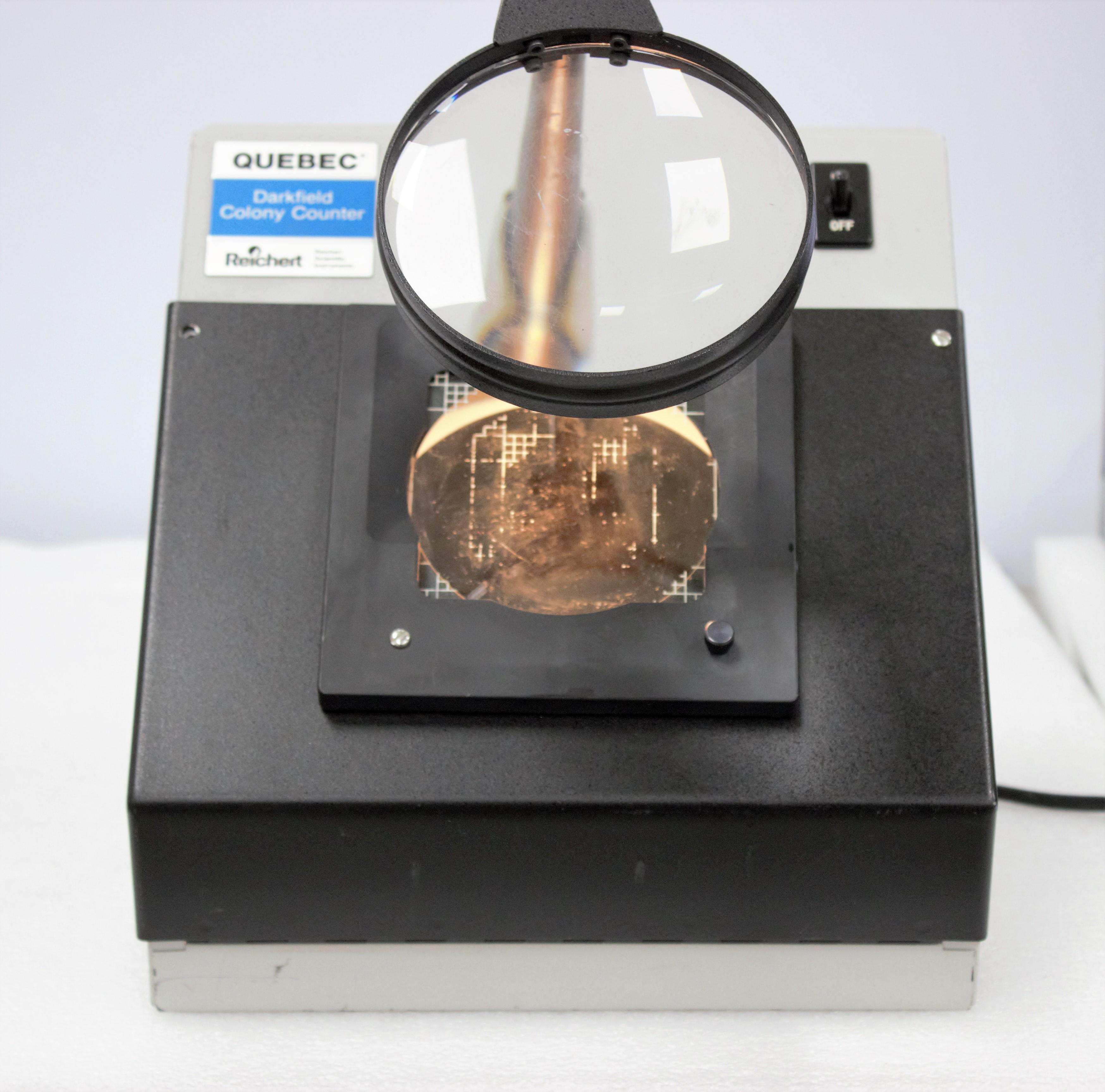 Reichert 3325 Colony Counter Darkfield Quebec Design Used Powers On 100mm