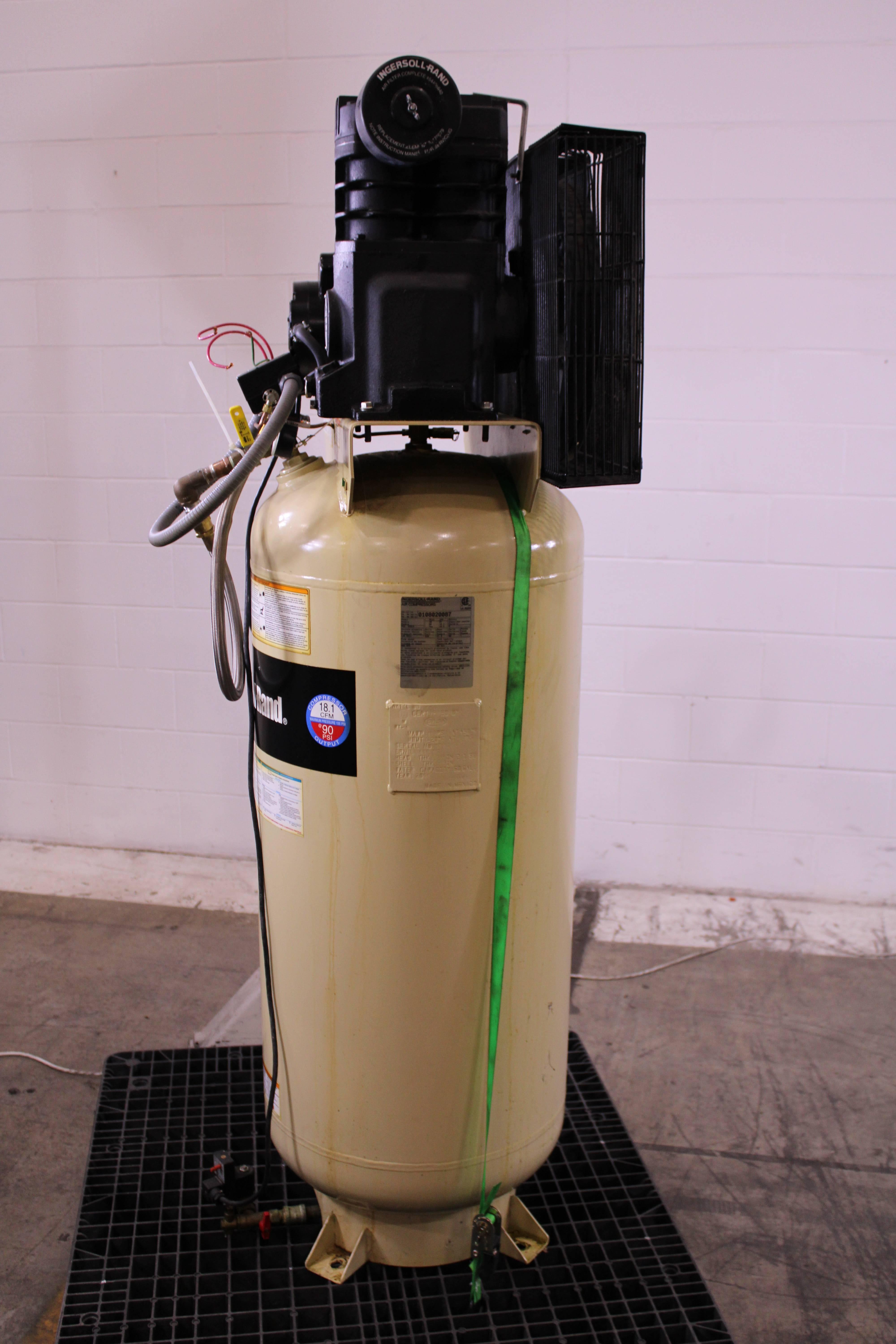 Ingersoll Rand SS5 Air Compressor Vertical Tank 5hp 135psi 60gal Continuous