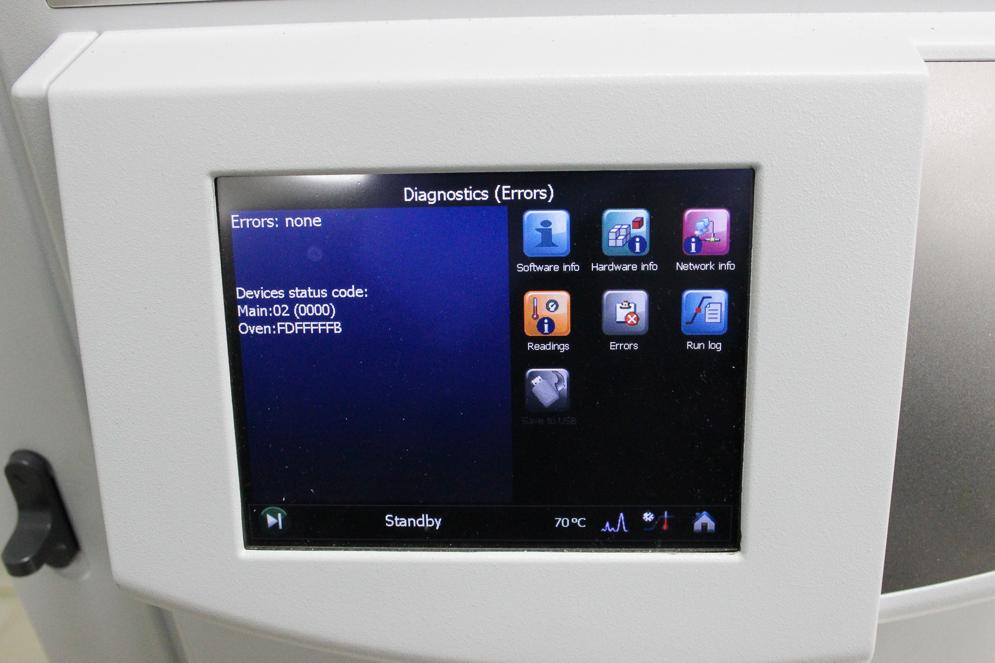Thermo Trace 1310 GC System No Module 450C Range Touchscreen Interface