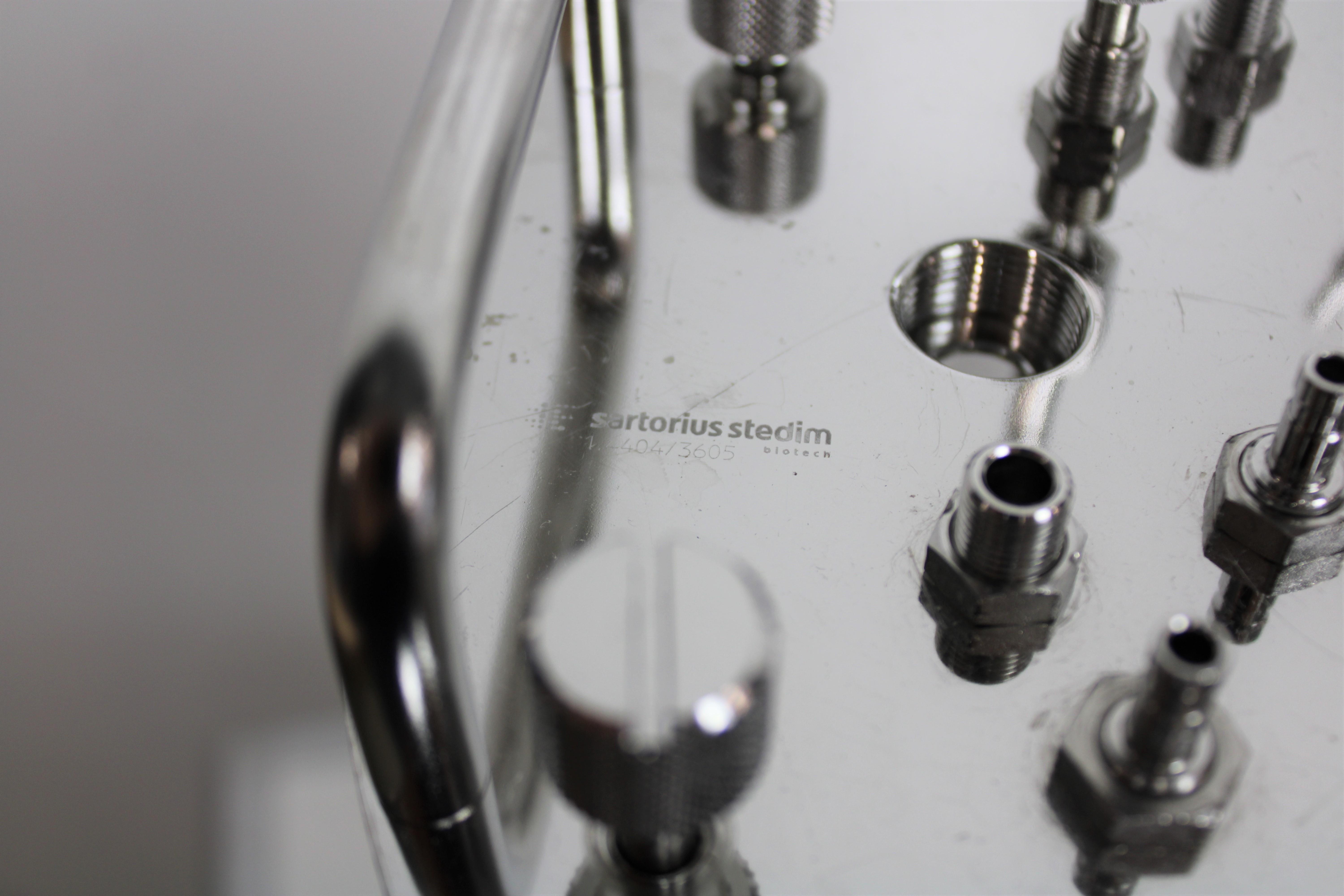 Sartorius Chromatography Column 5L Capacity Glass 33cm Lab Equipment Used