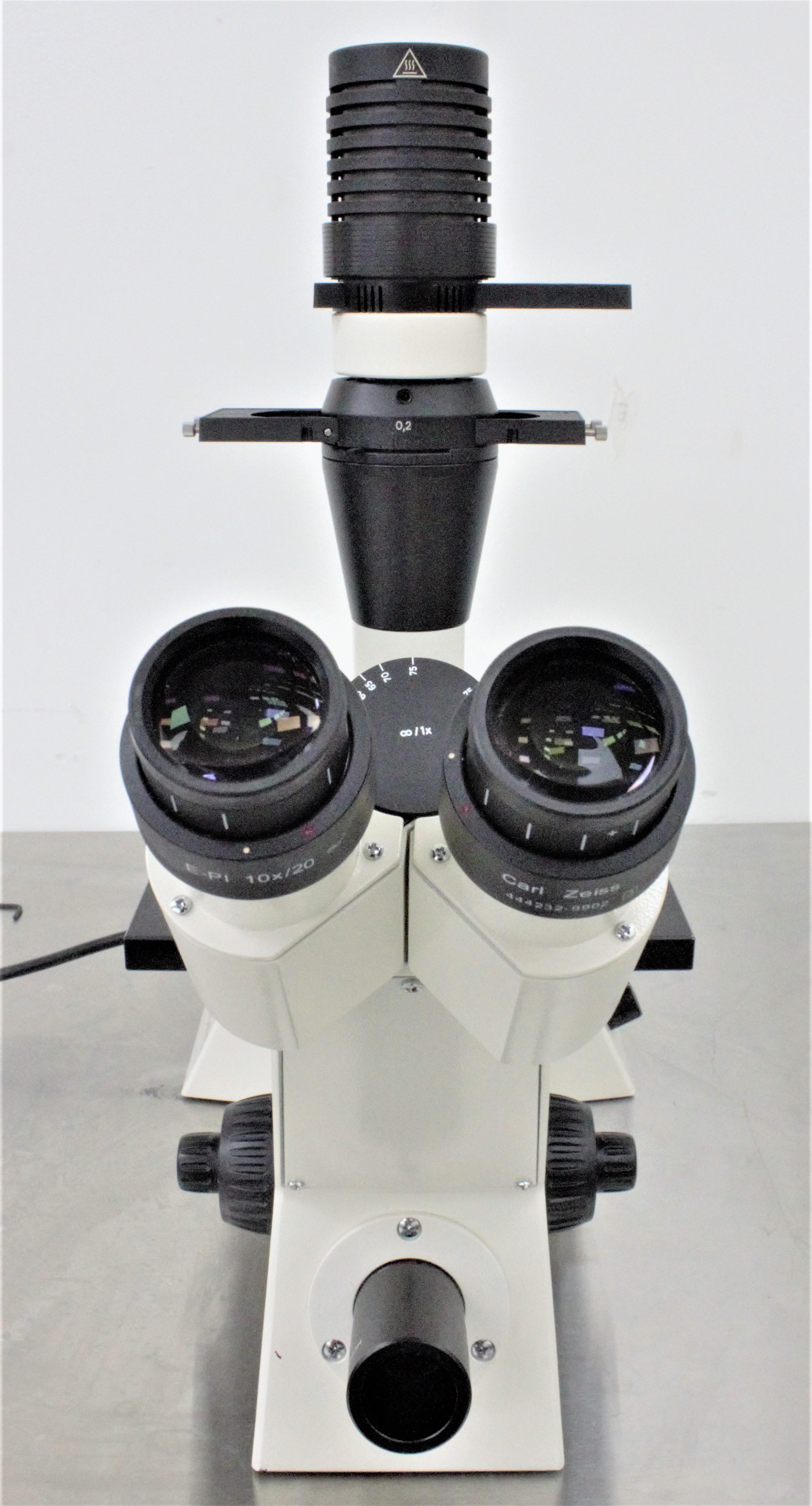 Zeiss Invertoscope 40 C Inverted Microscope for Phase Contrast 5x 10x 20x