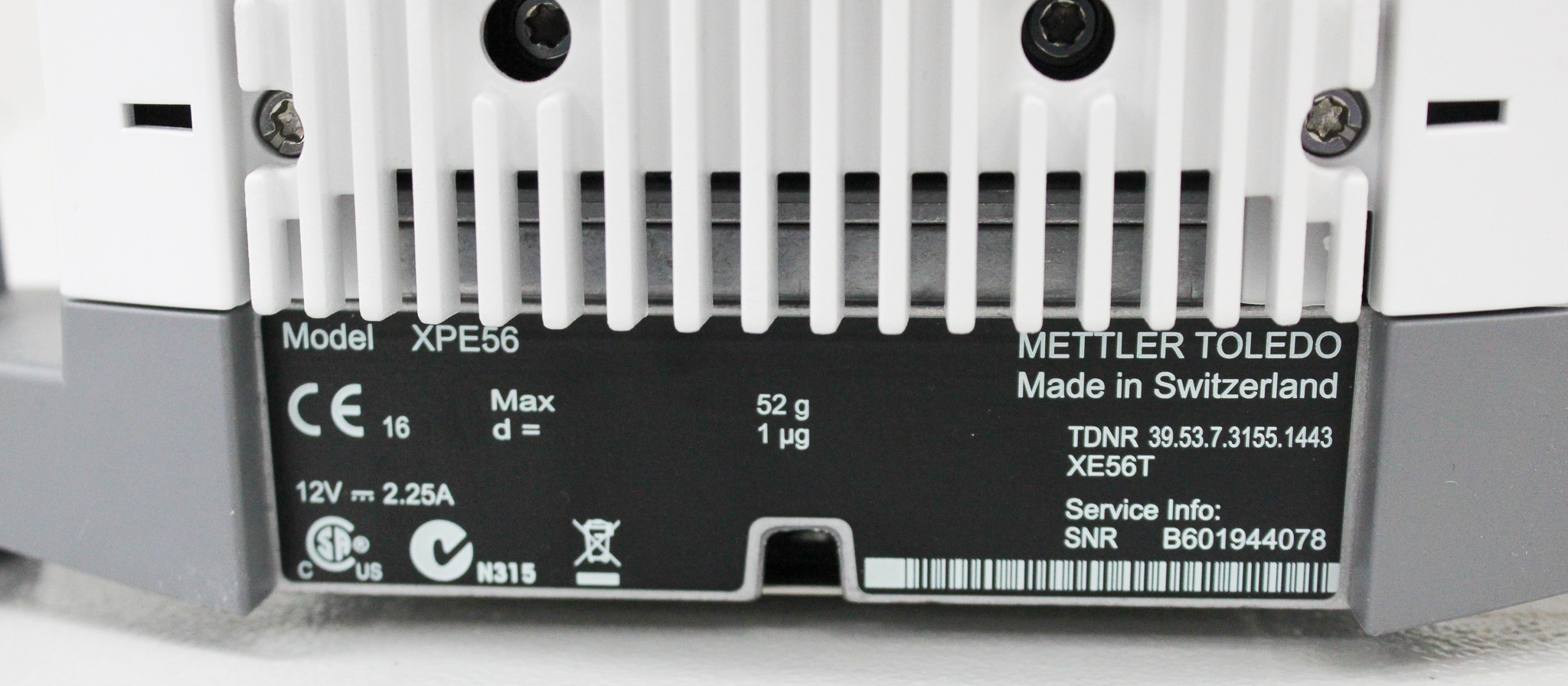 Mettler XPE56 Micro Balance Precision Testing 52g Capacity with Electrostatic