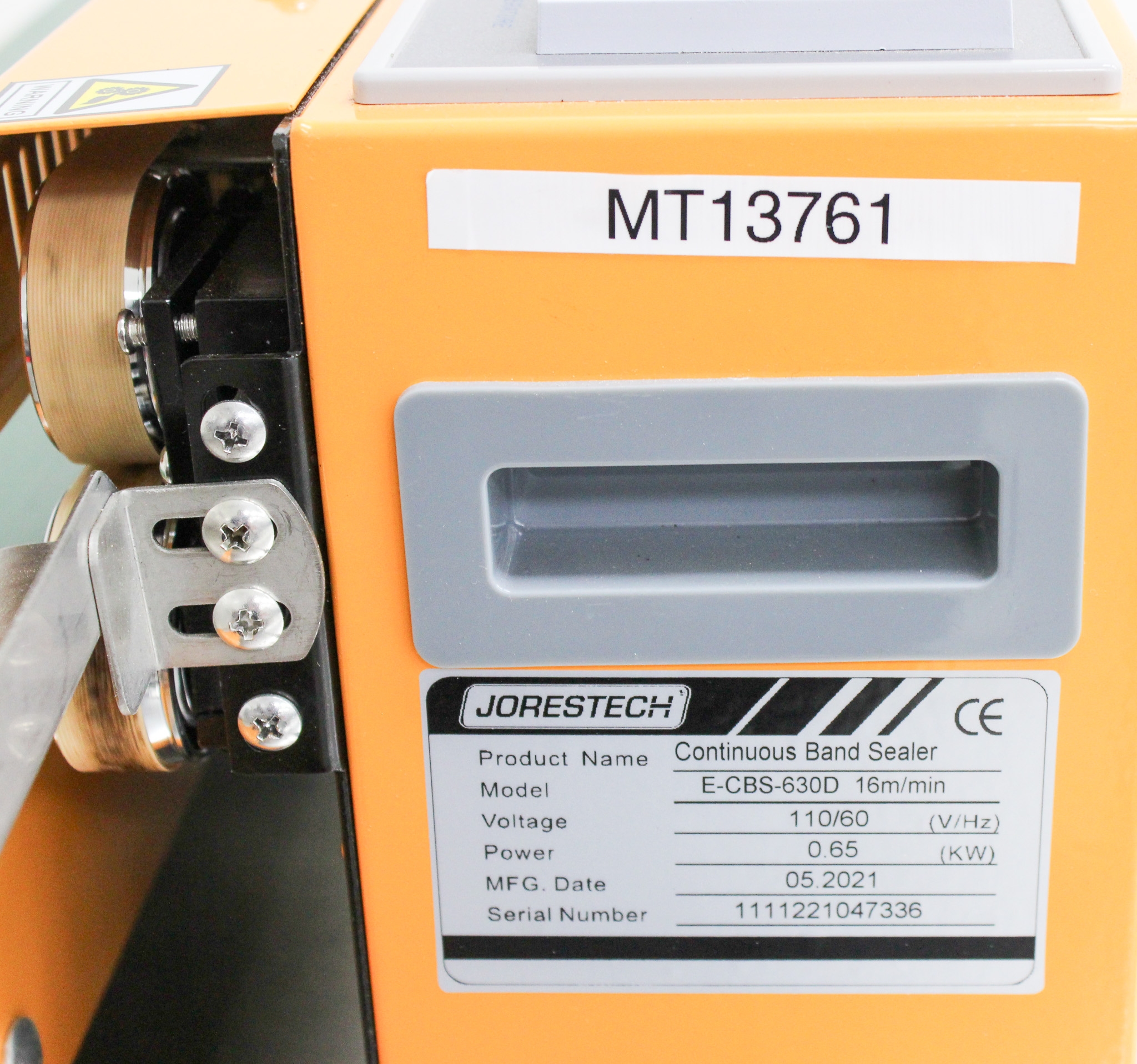 JORESTECH E-CBS-630D Continuous Band Sealer 54ft/min Digital Control PE PP