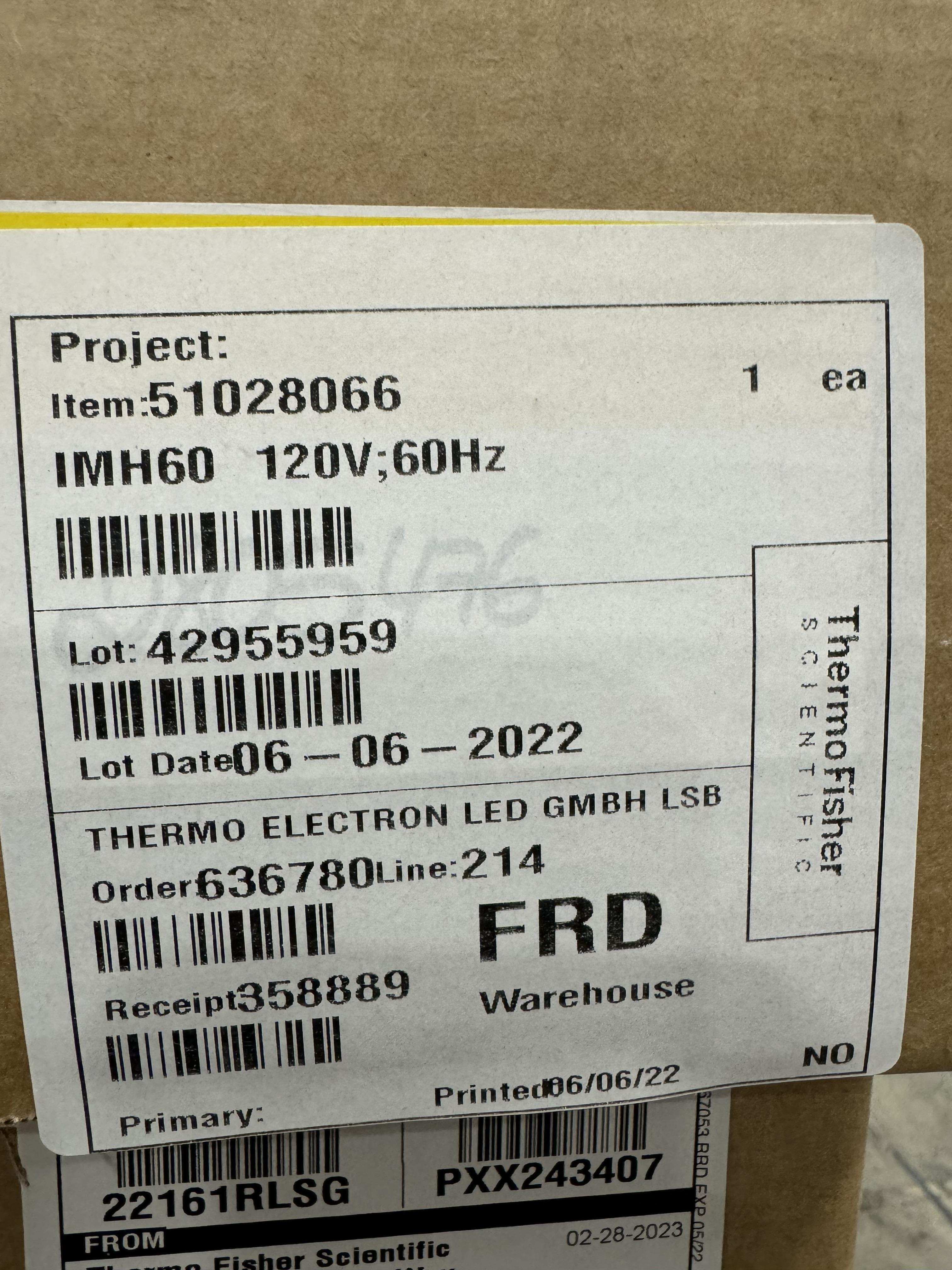 Thermo 51028067 Microbiological Incubator Dual Convection 104L Ambient+5Cto105C