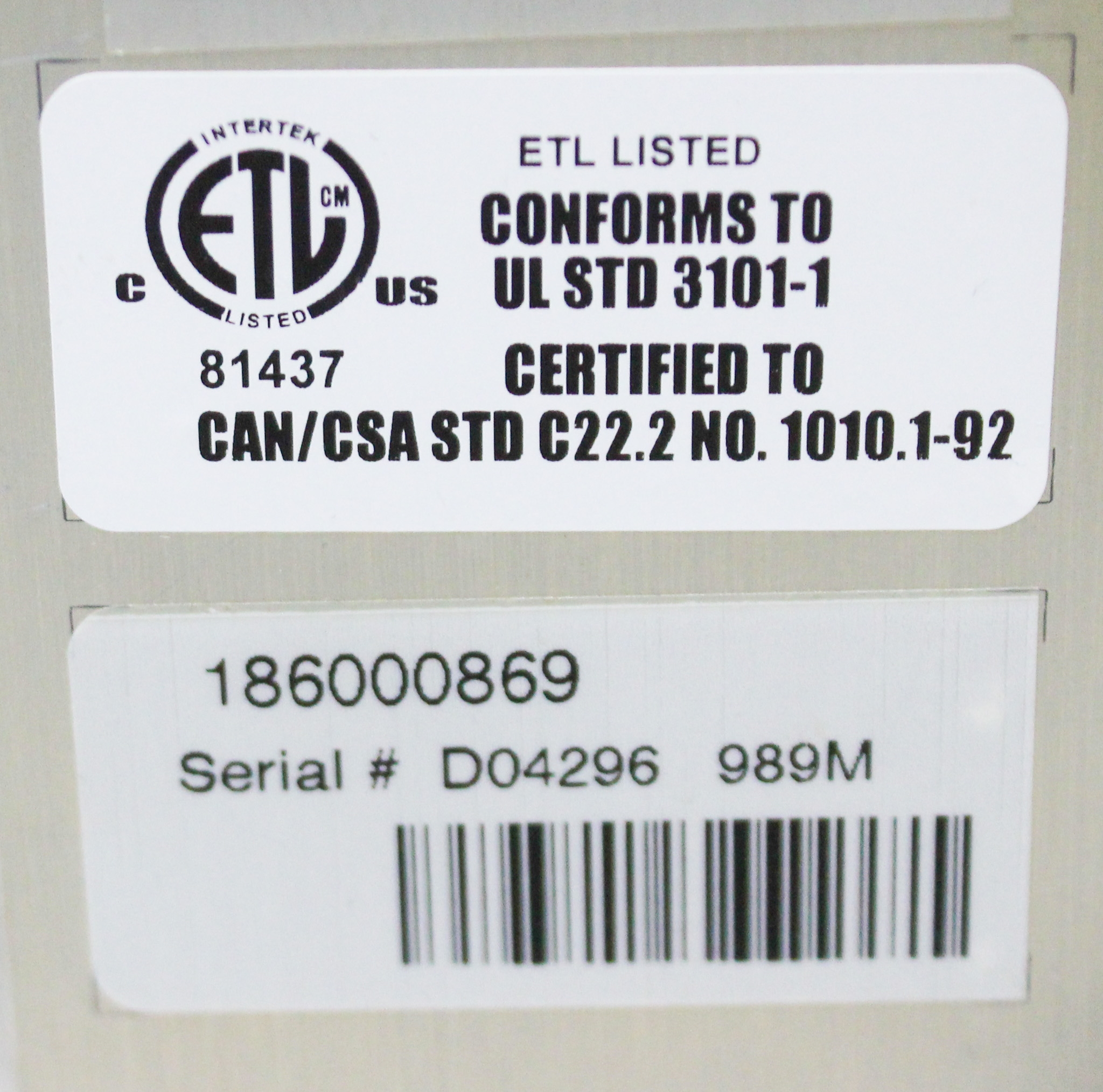 Waters 2996 PDA Detector Chromatographic Sensitivity, 190-800nm Range