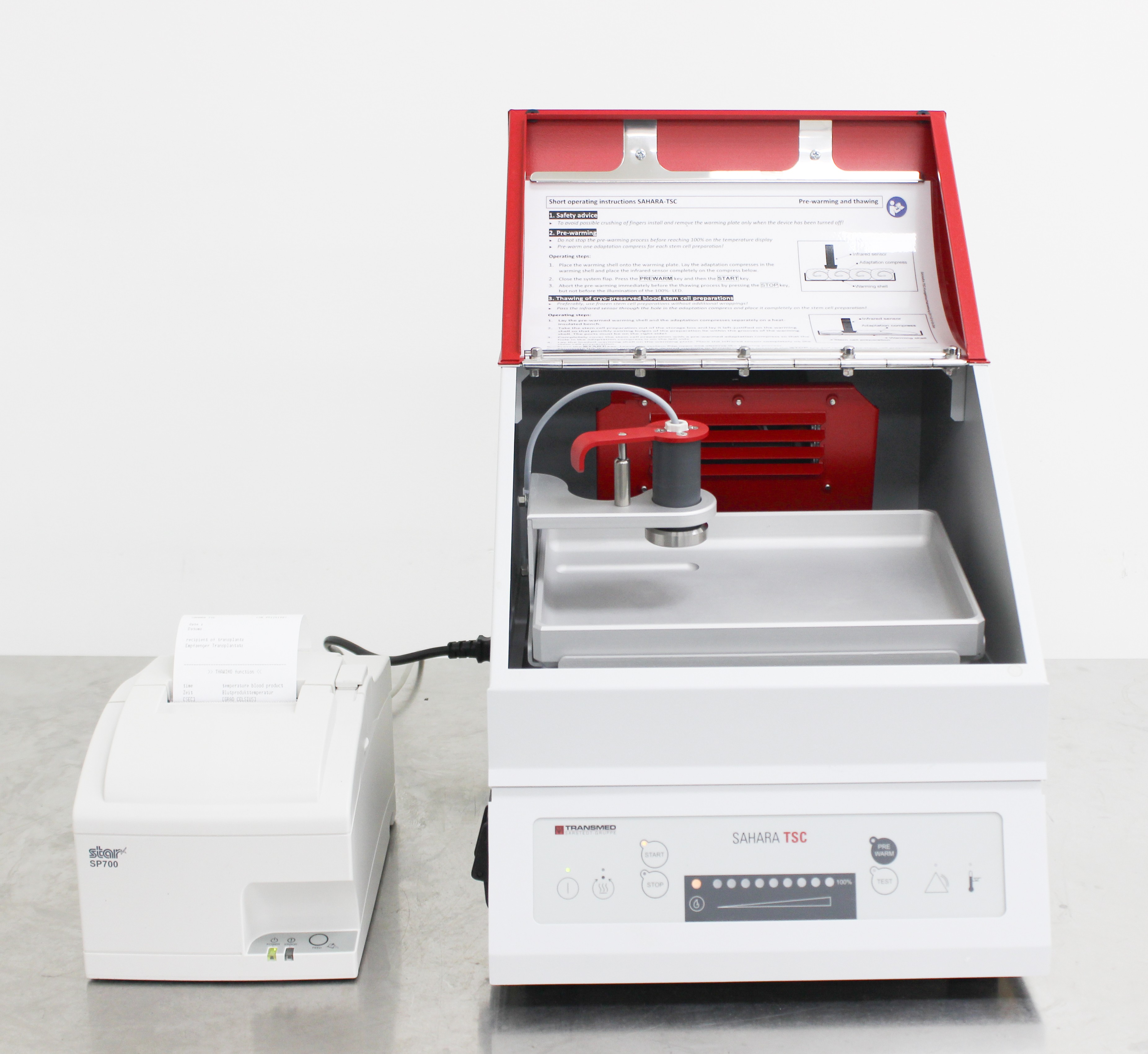 Sahara TSC Blood Warmer for Transfusion Thaws Cryopreserved Stem Cells