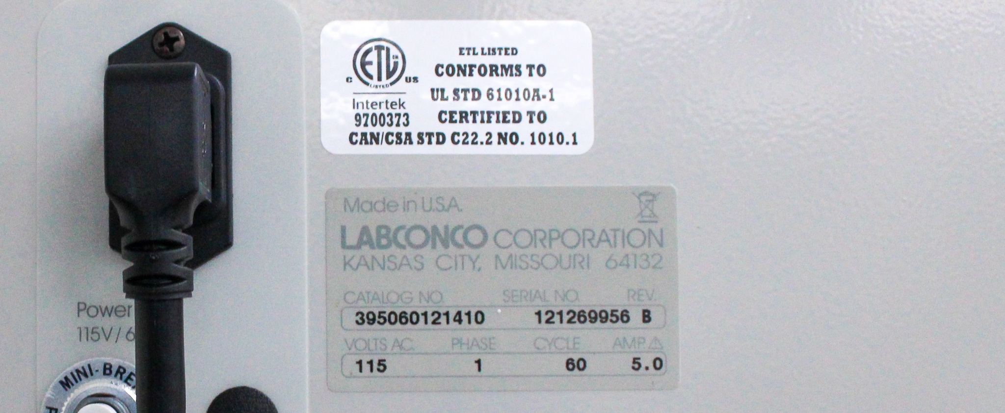 Labconco 6 XPert Filtered Balance System Guardian Airflow Monitor 120V