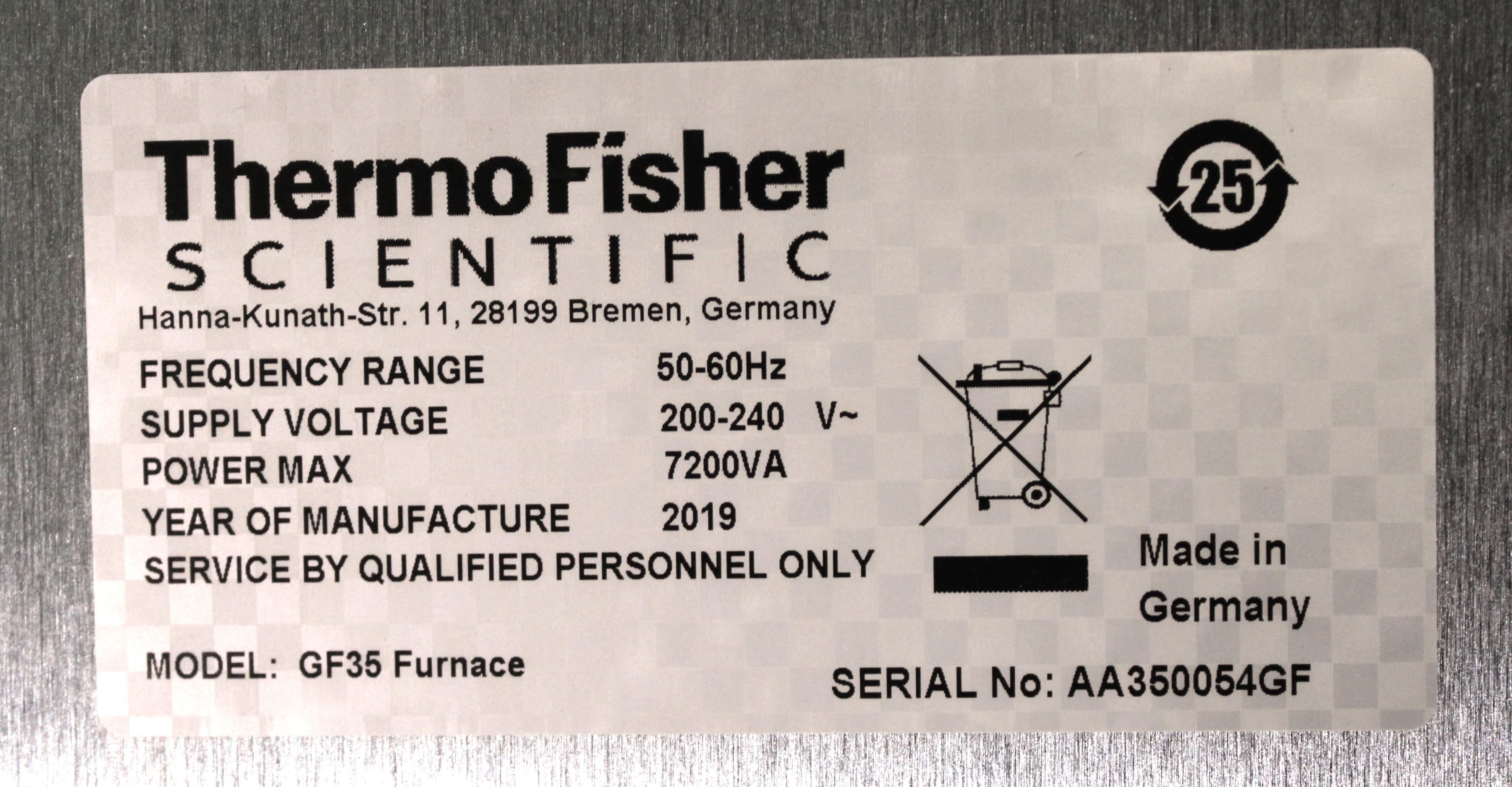 Thermo GF35 Graphite Furnace w/ Autosampler AA Analysis, 240V, 50/60Hz