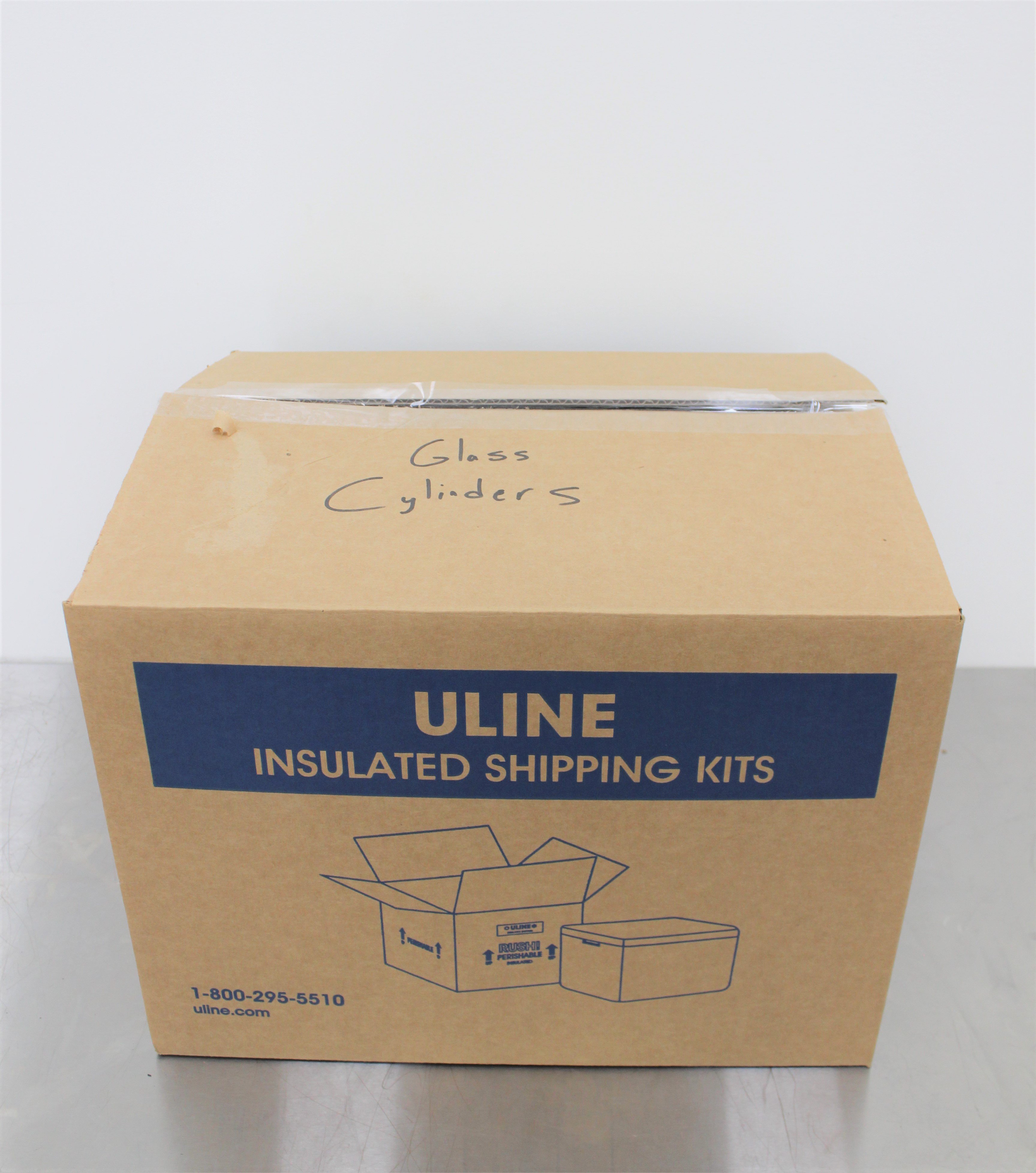 Chemglass Glass Cylinders Box, LABCONCO Misc. Box with Glassware