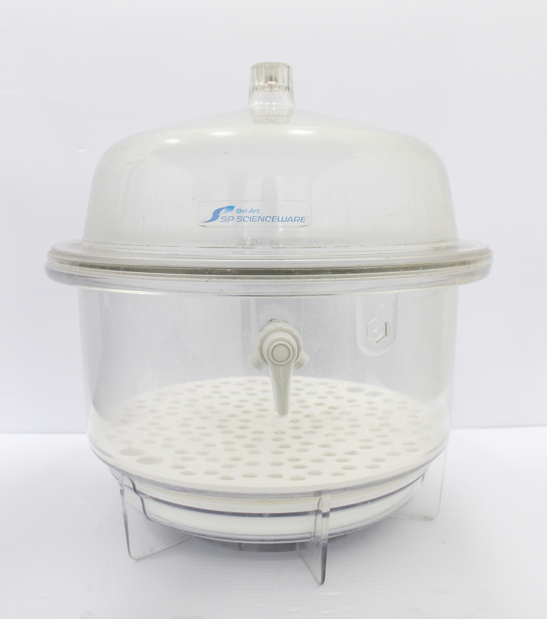 Bel-Art F42400-2221 Round Vacuum Desiccator 10L Clear Polycarbonate