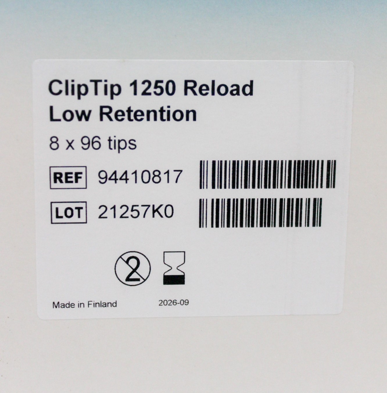 Thermo Clip Tip 1250 Pipette Accessory 8x96 Tips Low Retention Secure Seal