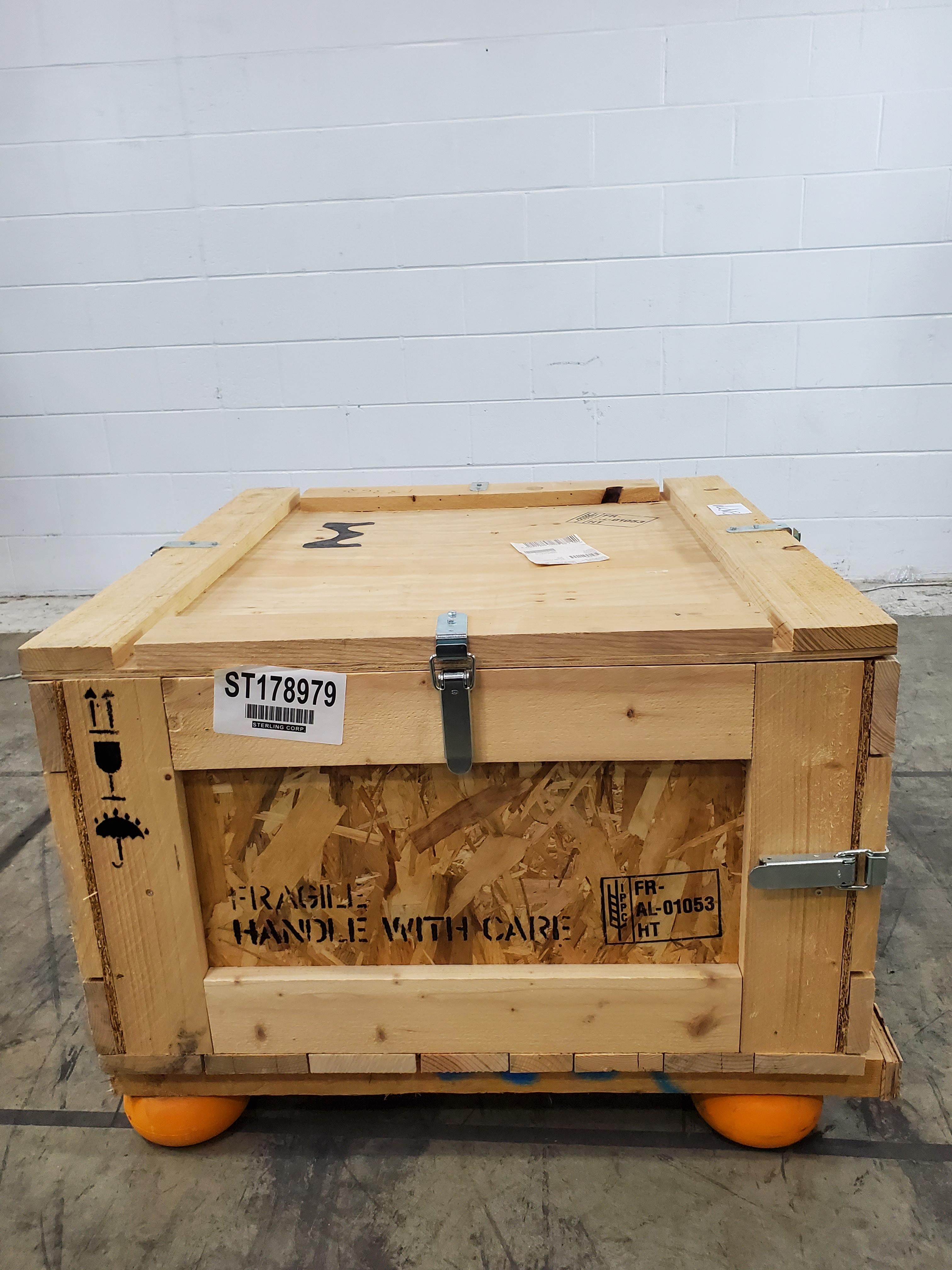 Custom-built Crate with Buckles for Secure Transport - 36x33x25 Inch