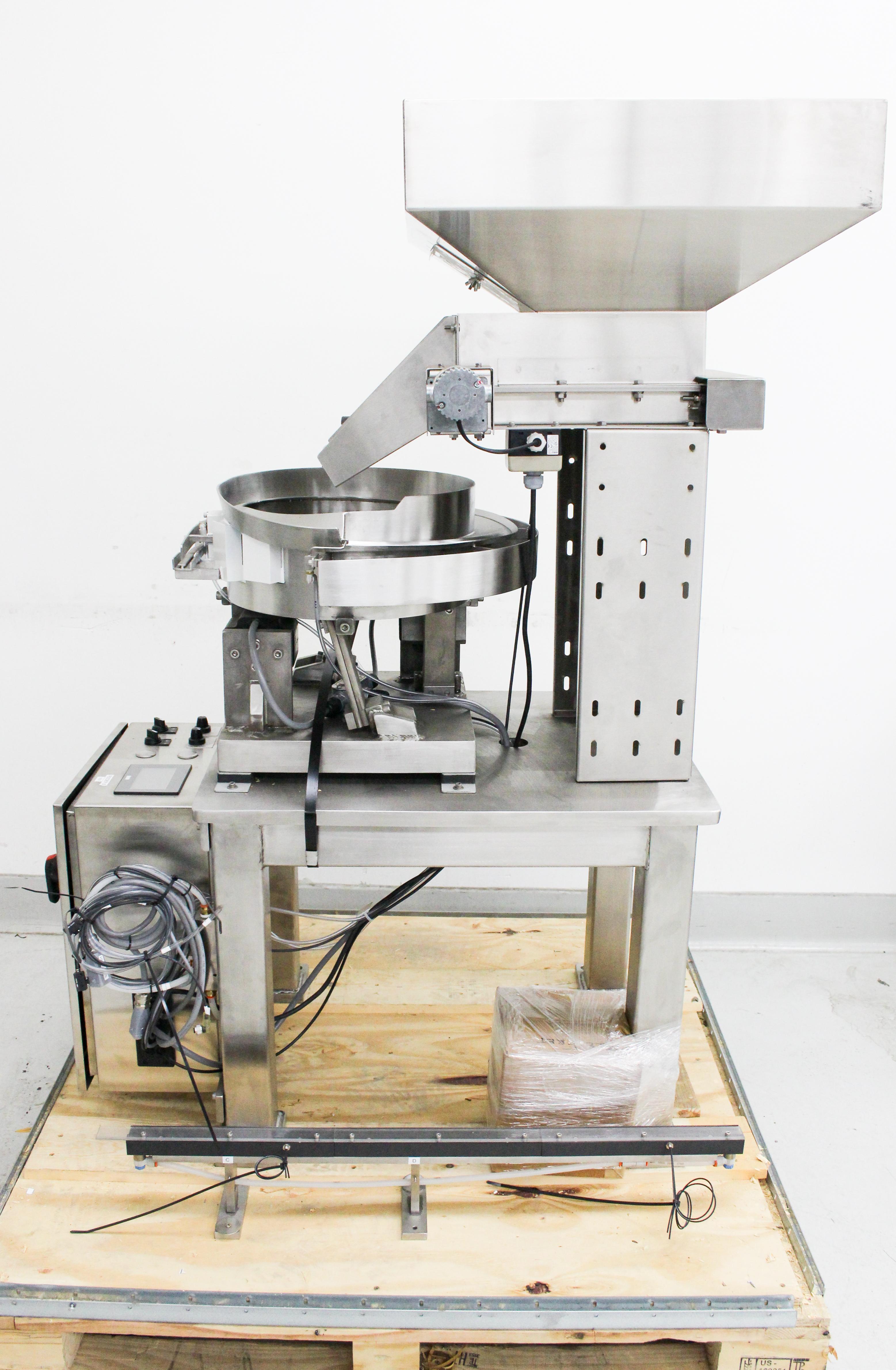 R-Tech 15-110AC Vibratory Bowl Feeder w/ Hopper for Industrial Automation