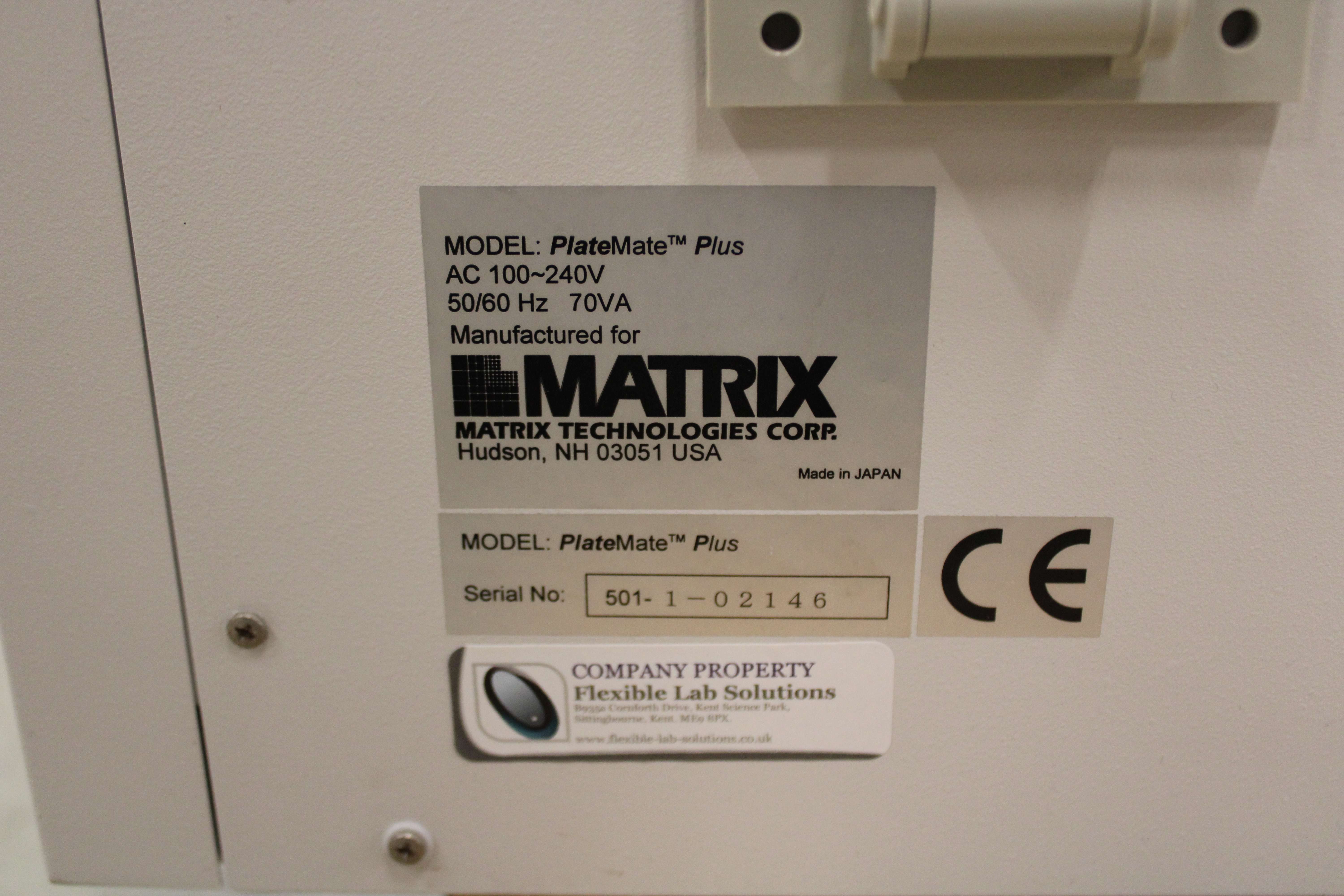 Thermo Matrix Plate Mate Plus Automated Liquid Transfer Device 96-384 Well