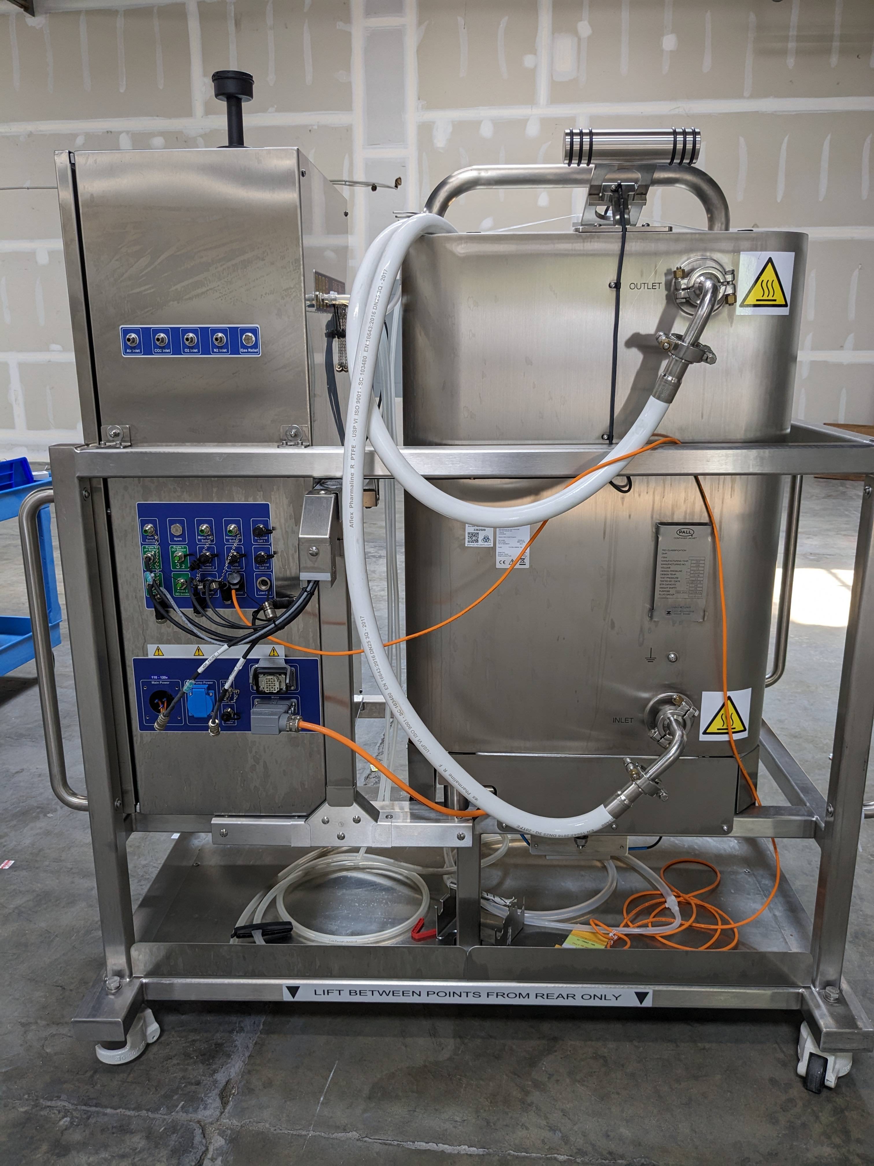 Pall STR200-JC Bioreactor Allegro STR Single-Use Stirred Tank System 2000L