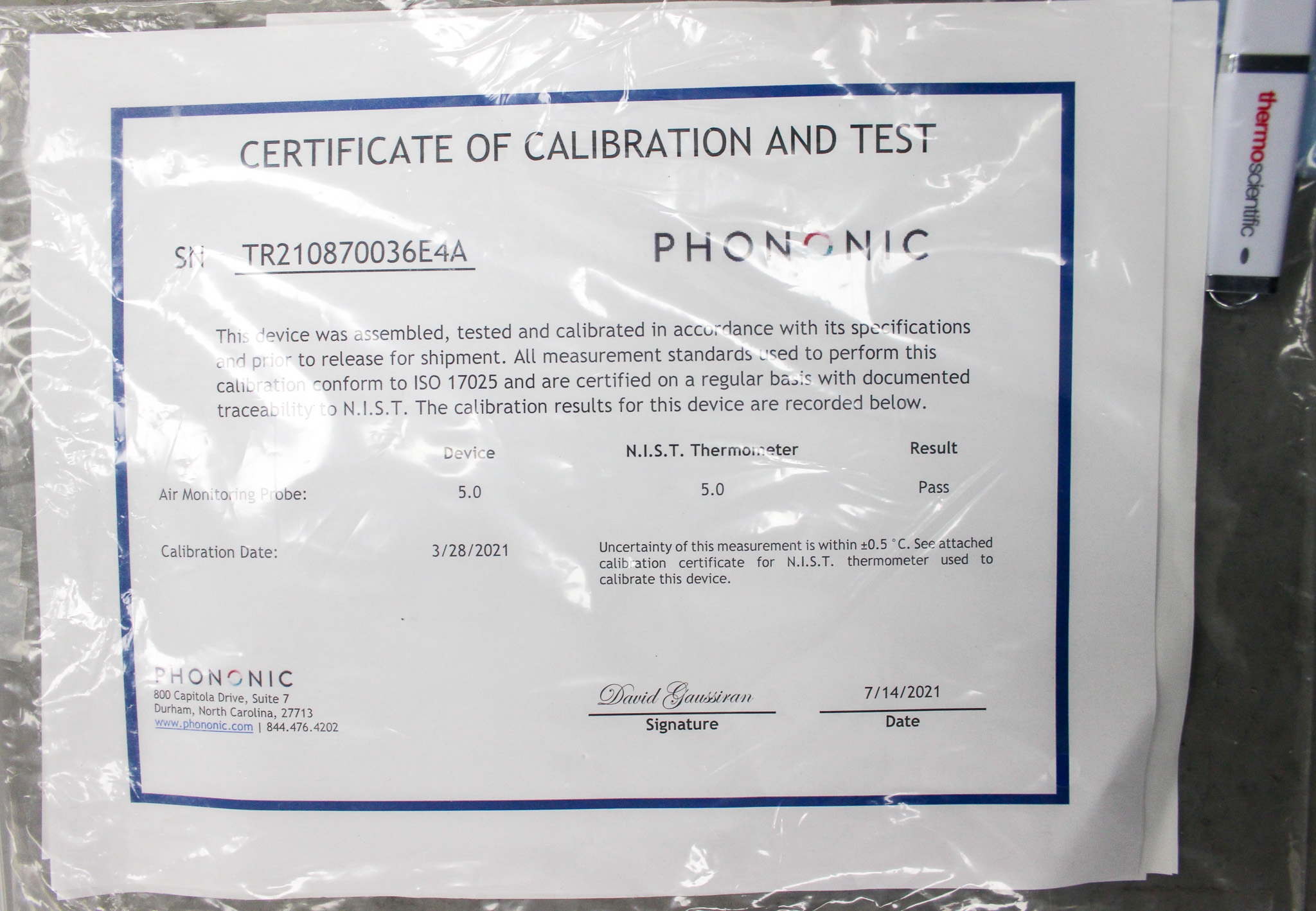 Thermo TSG505SA Undercounter Refrigerator 5.5 cu ft Vaccine Compliant