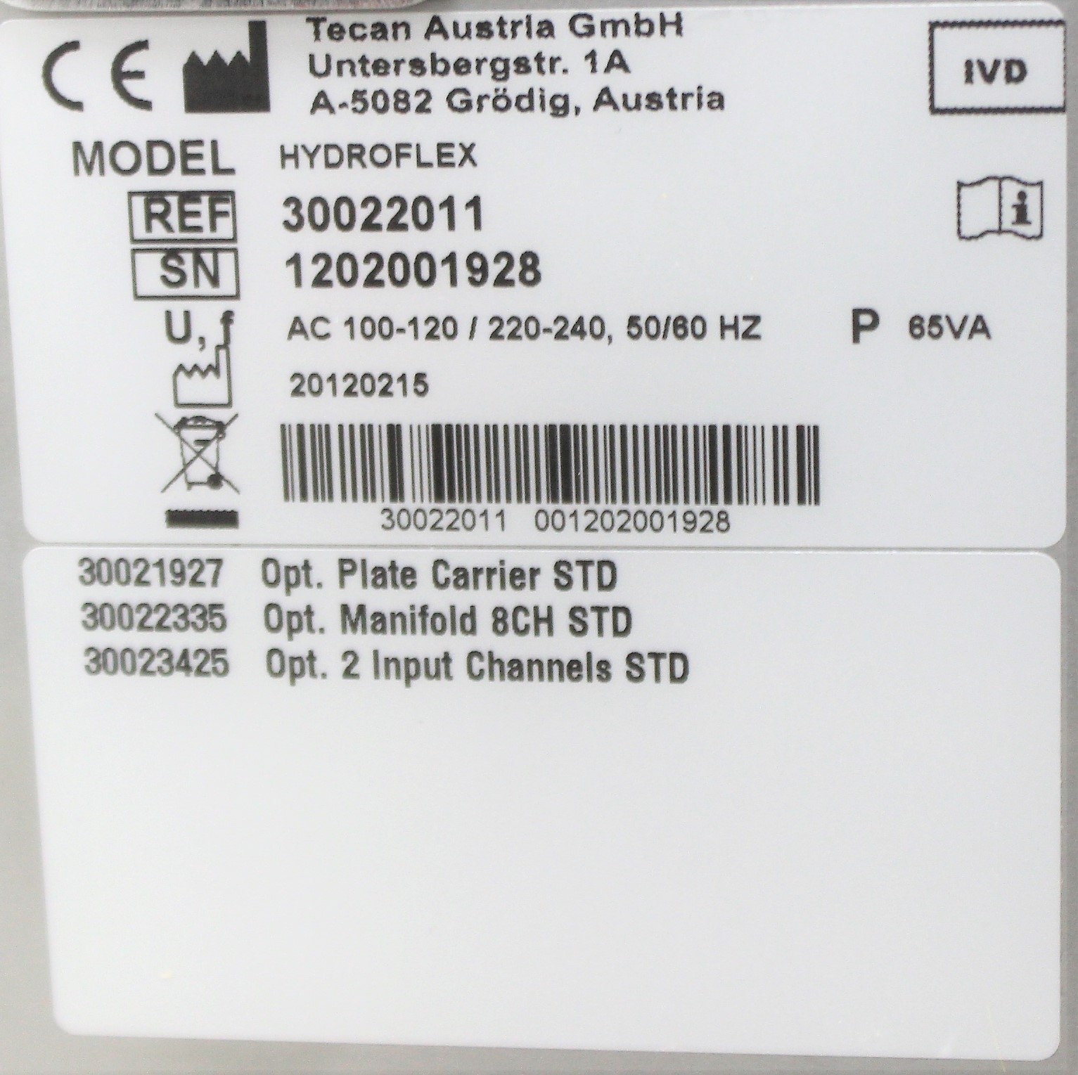 TECAN Hydroflex Plate Washer 96-Well Microplate Microplate Strip Washer 120V