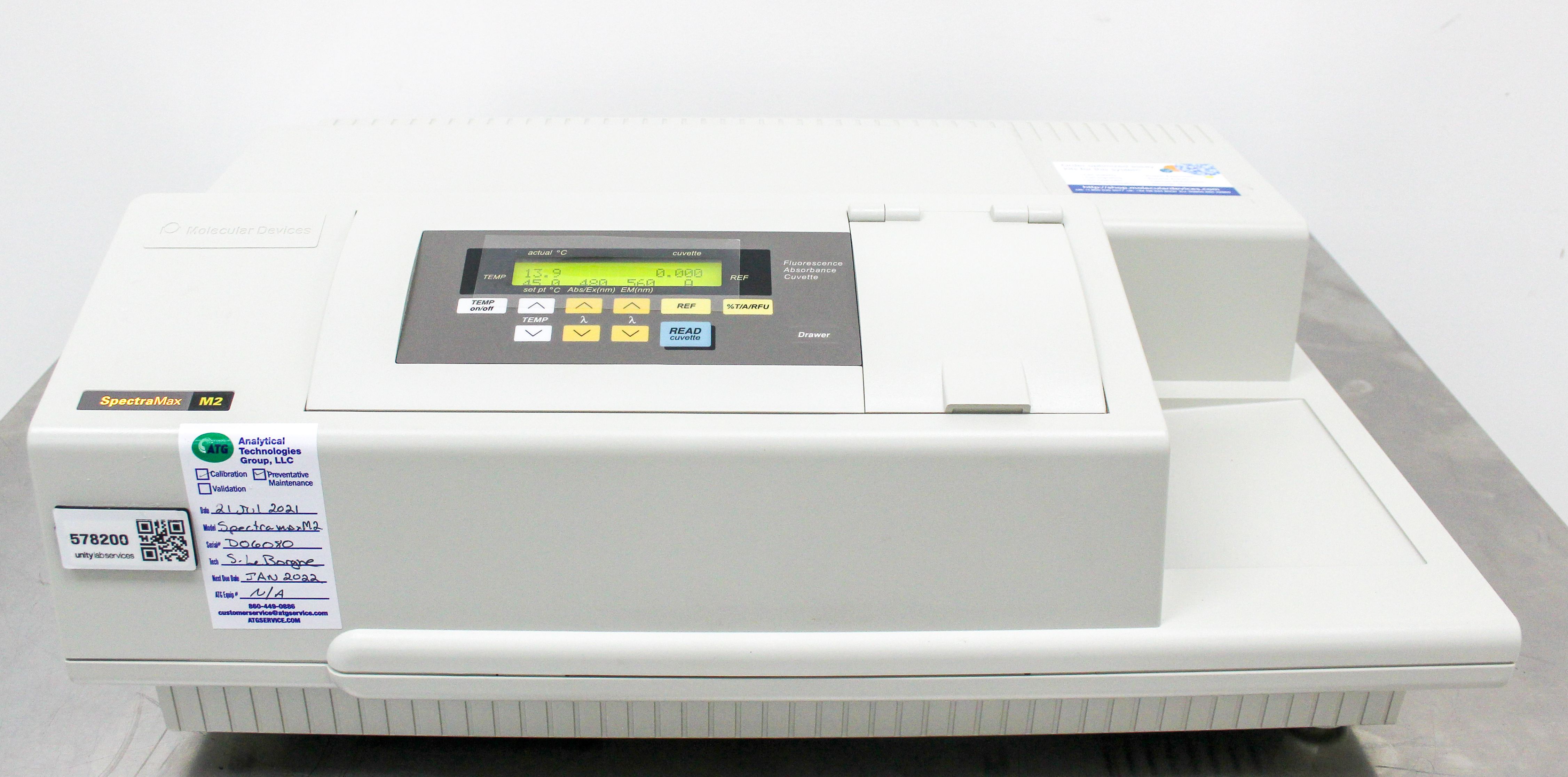 Molecular Devices SpectraMax M2 Multi-Mode Microplate Reader UV Vis 6 Wavelengths