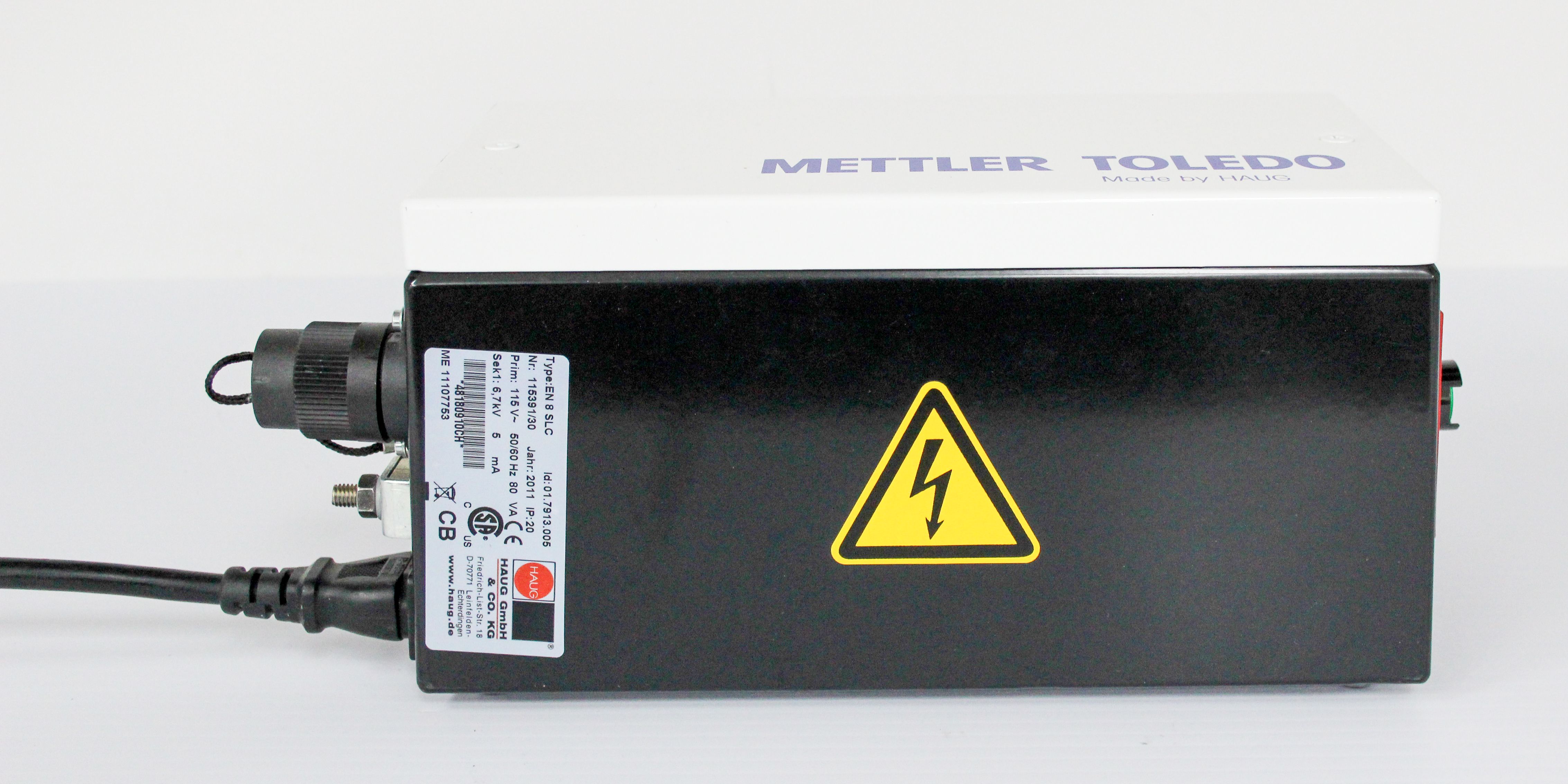 HAUG Mettler Toledo EN 8 SLC Deionizing Power Supply for Electrostatic Removal