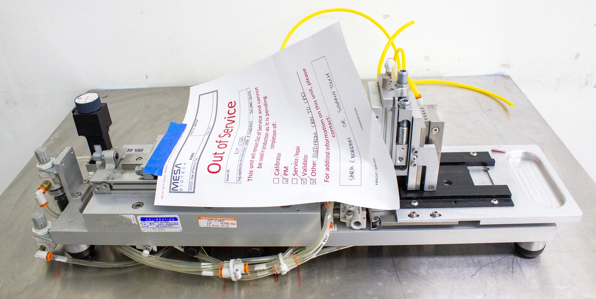 Kinematic Automation Mesa Kapton Heater Lamination Equipment Functional Used