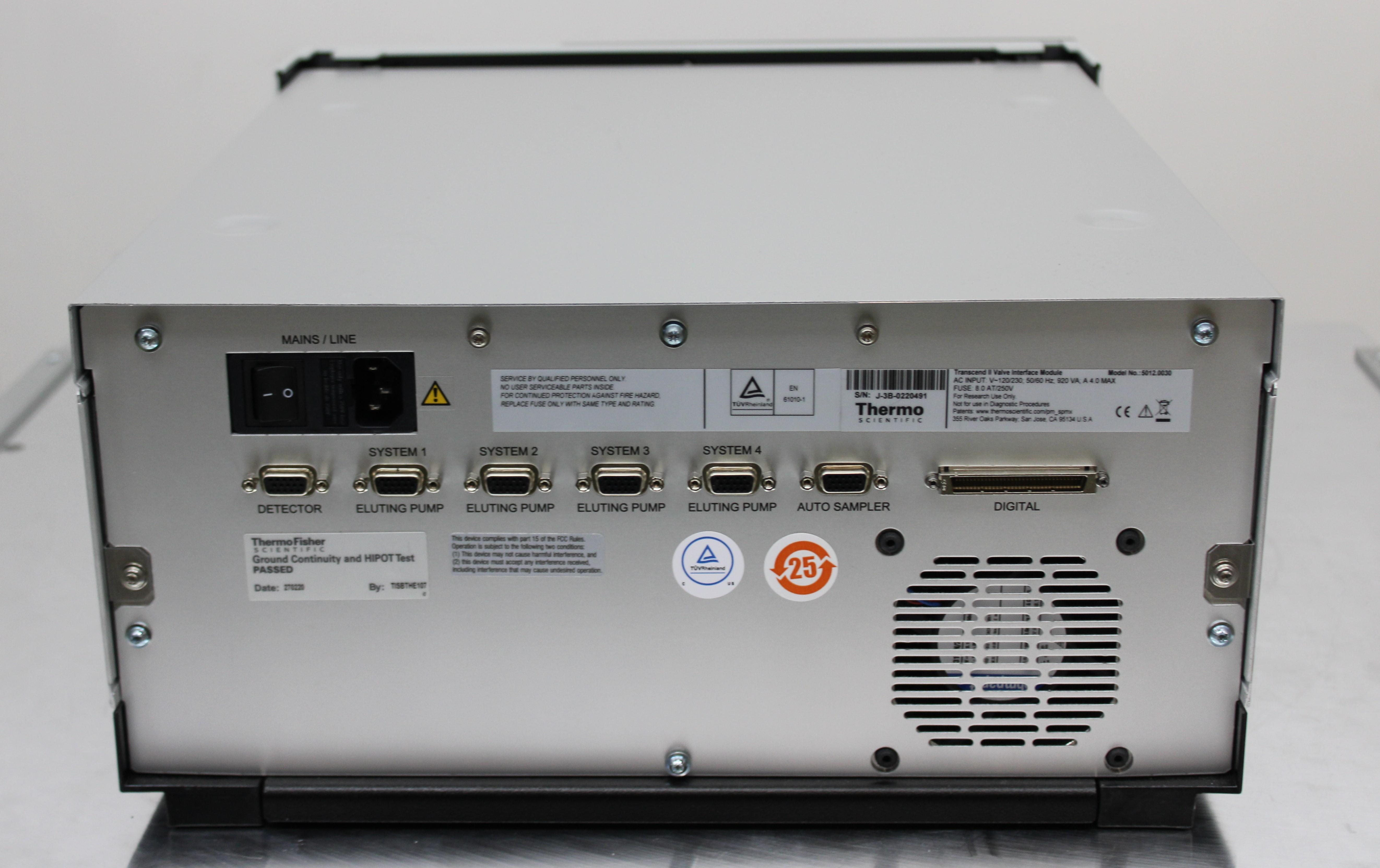 Thermo Transcend II Valve Interface Module model 5012.0030