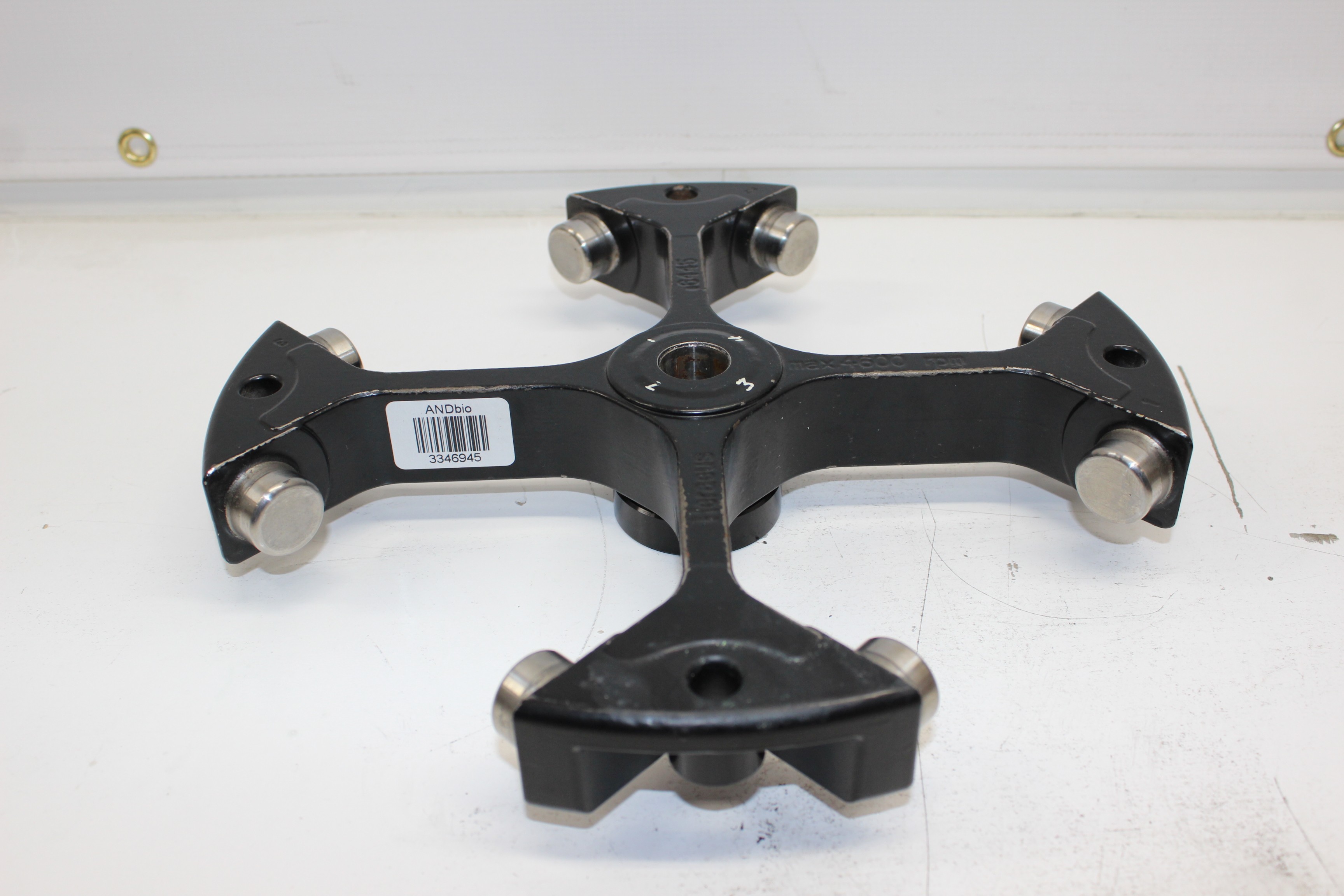 Heraeus 6445 Centrifuge Rotor 4600RPM Swinging Bucket 4 Position VG