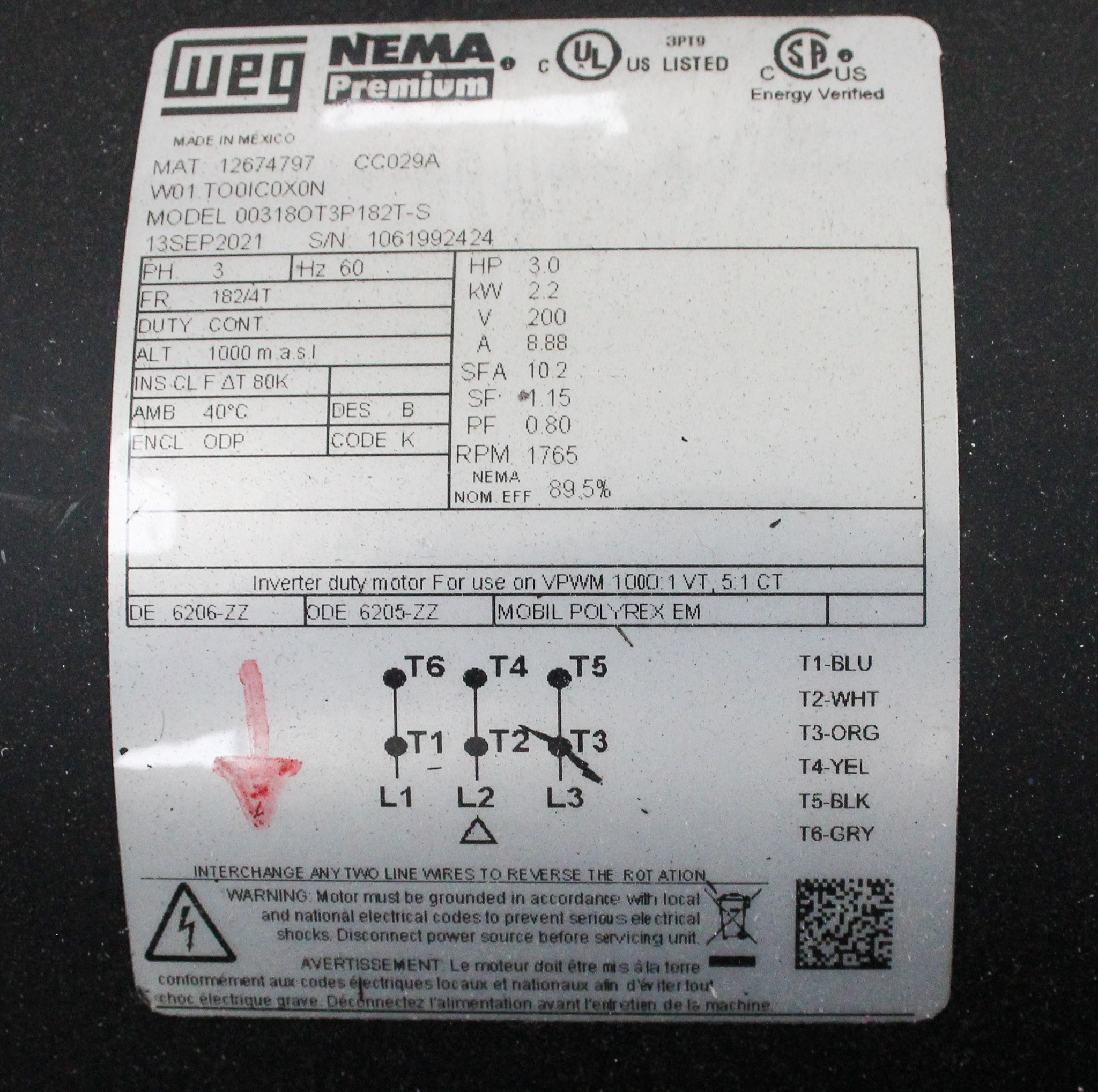 Powerex LSD03A3 Lab Air Compressor System 80 Gallon 145 PSIG USA