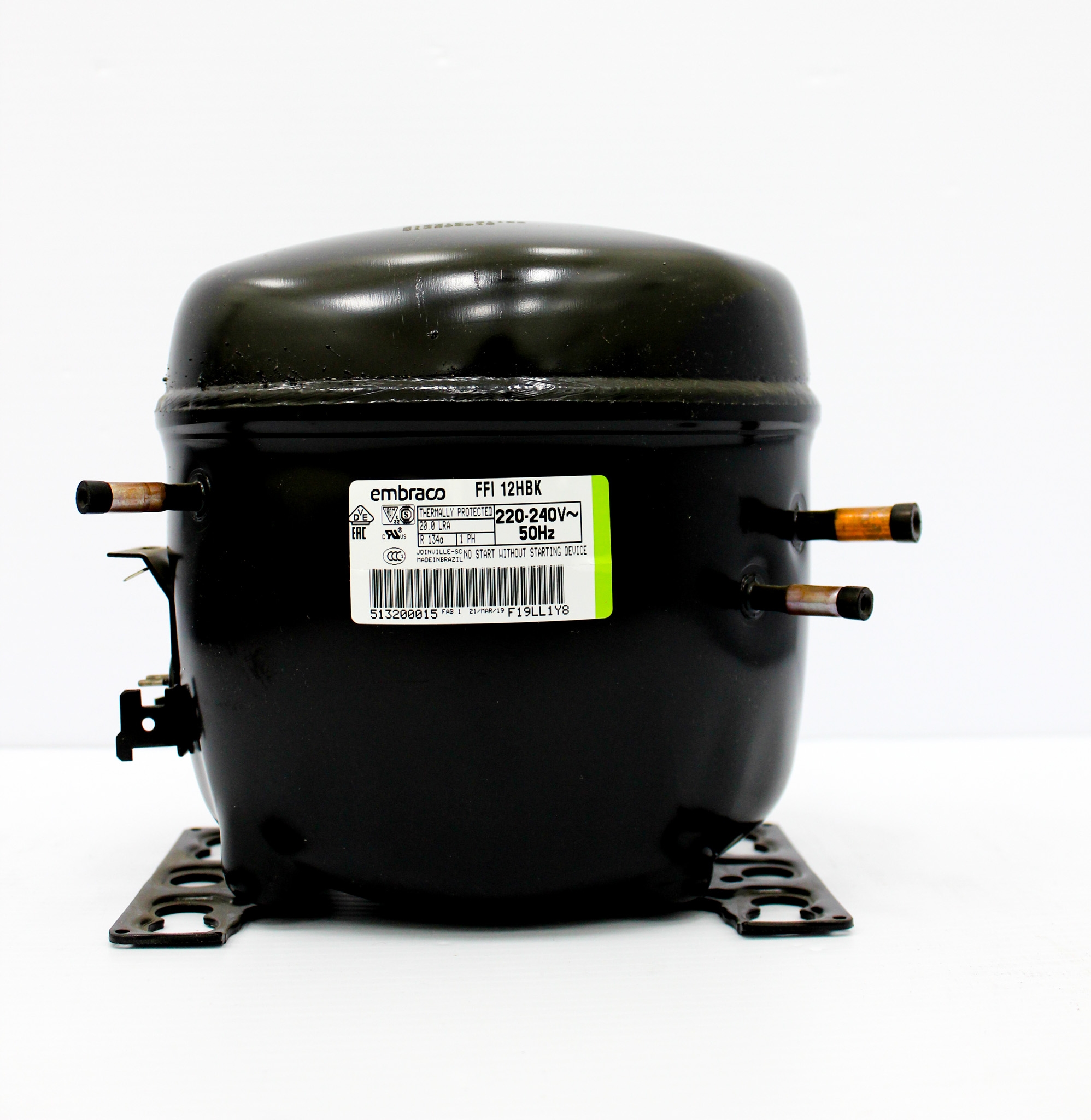 Embraco FFI12HBK CPD Storage Compressor R134 1/3 HP 240V Refrigeration