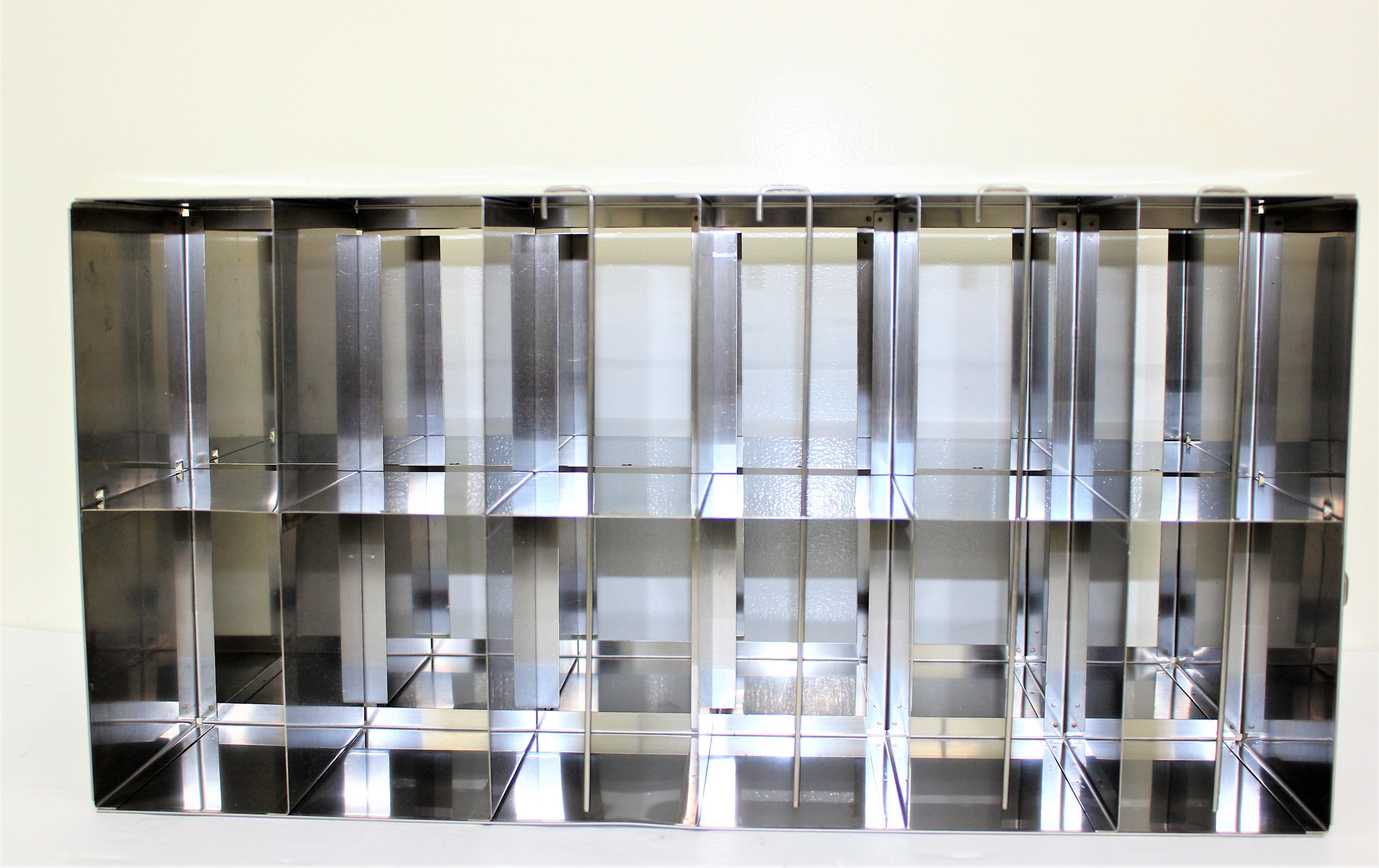 VWR 89214-698 Ultra Low Freezer Rack 12 Slot Stainless Steel Storage