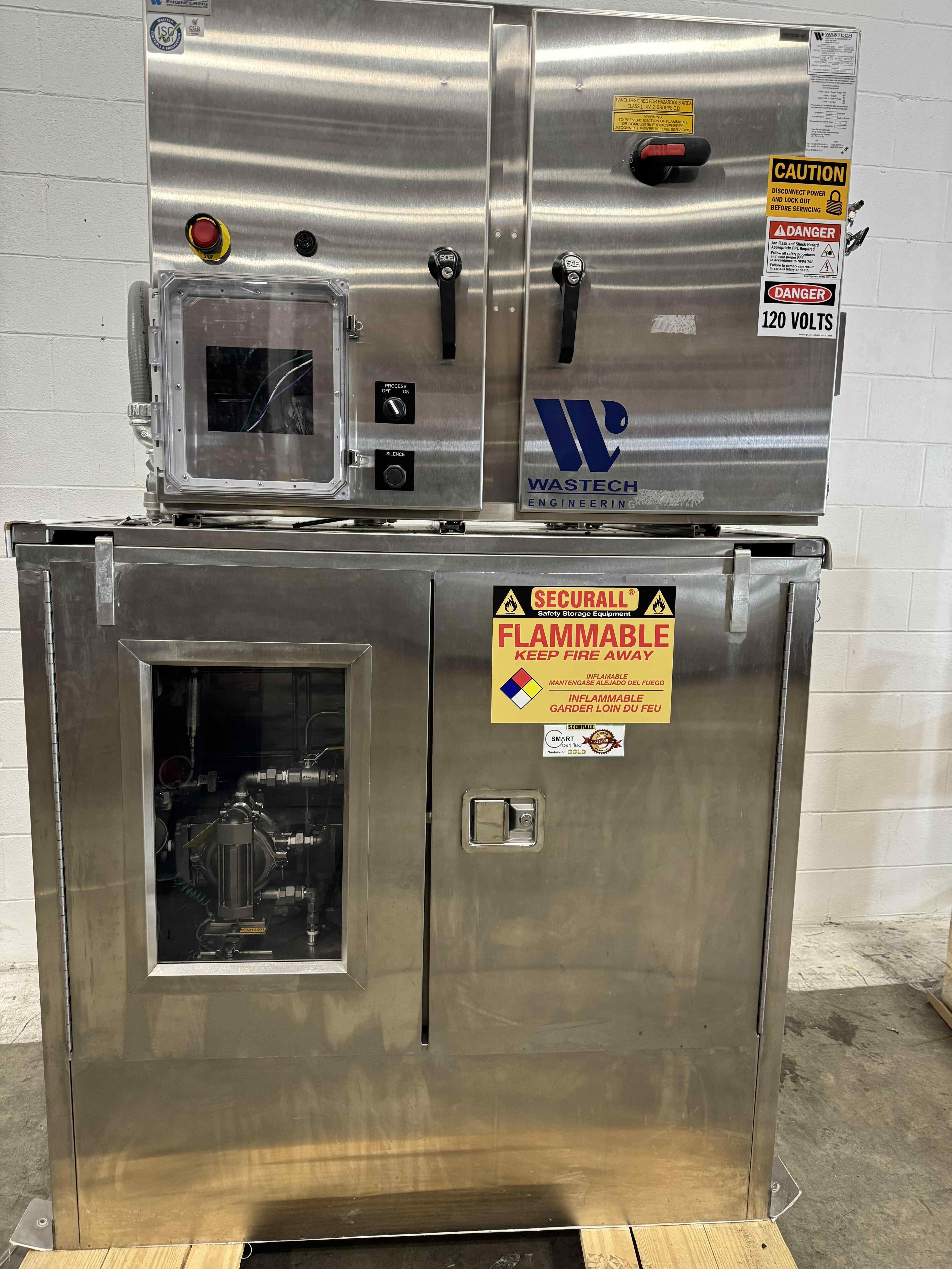 Tech Engineering SSPLS-30-006 Solvent Dispense System, 30 Gal, 316 SS