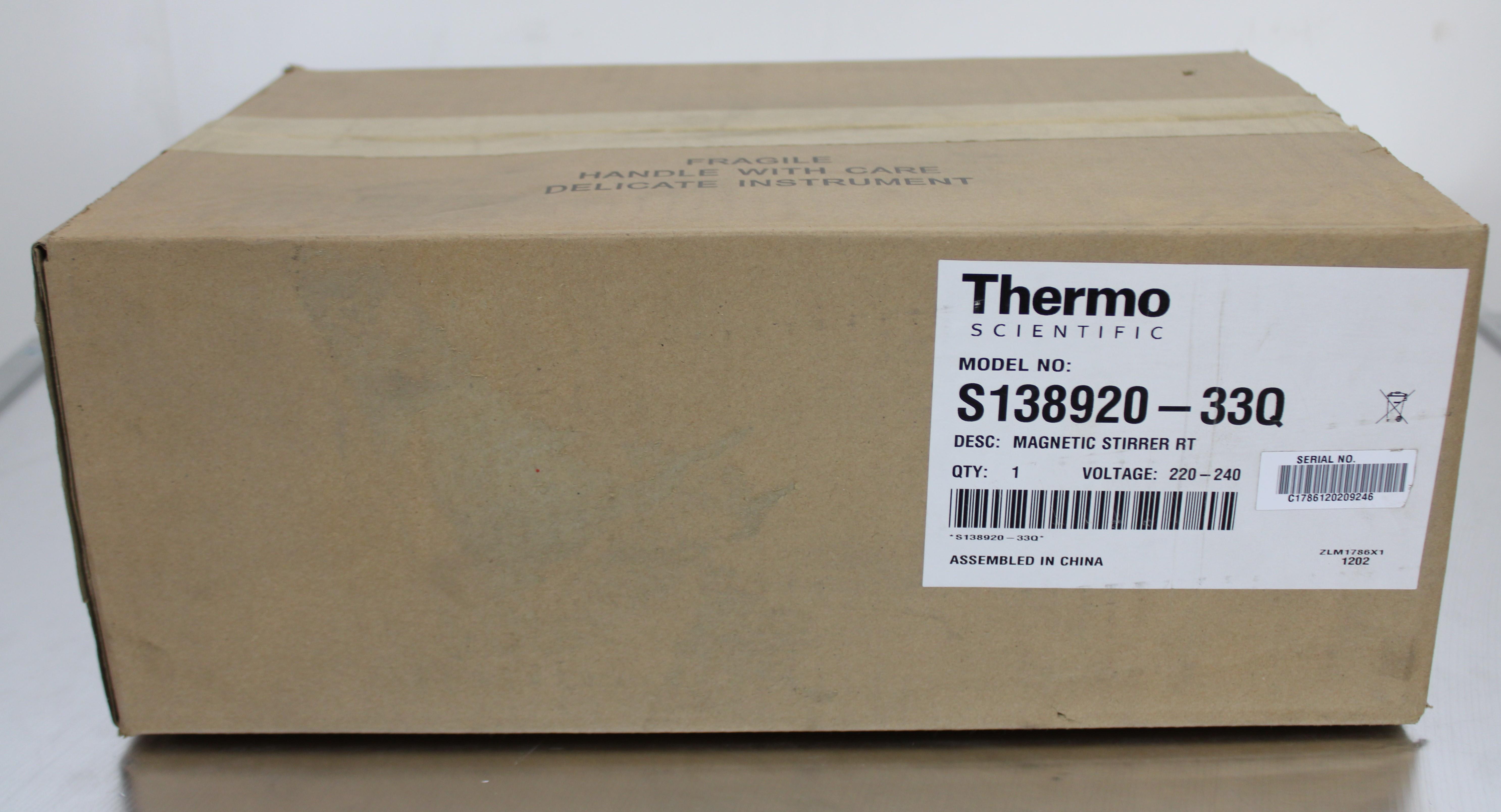 Thermo S138920-33 Stir Plate 1200RPM 18.14kg Load Stainless Steel RT