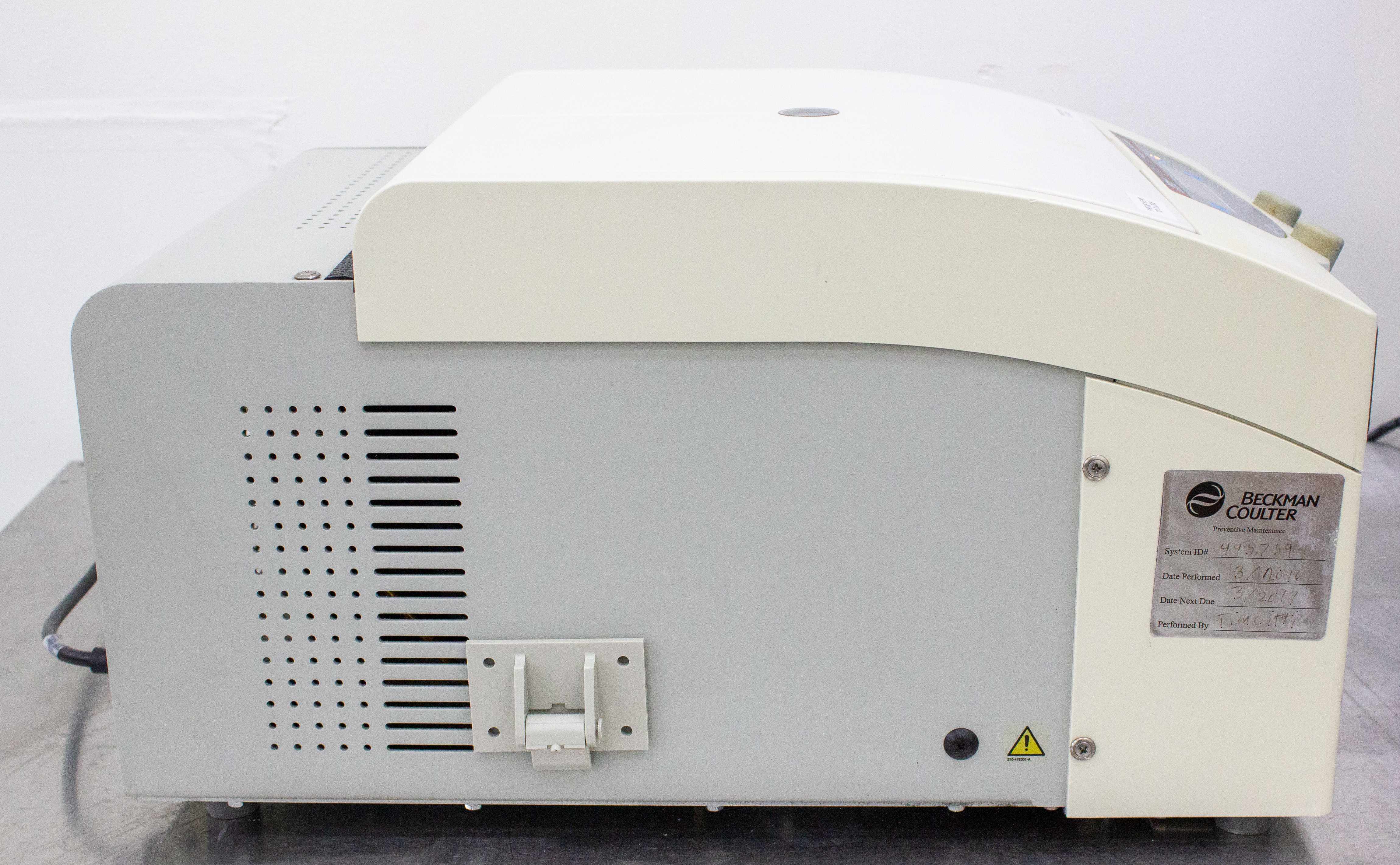 Beckman Coulter Microfuge 22R Benchtop Centrifuge -10 to 40C 14000RPM