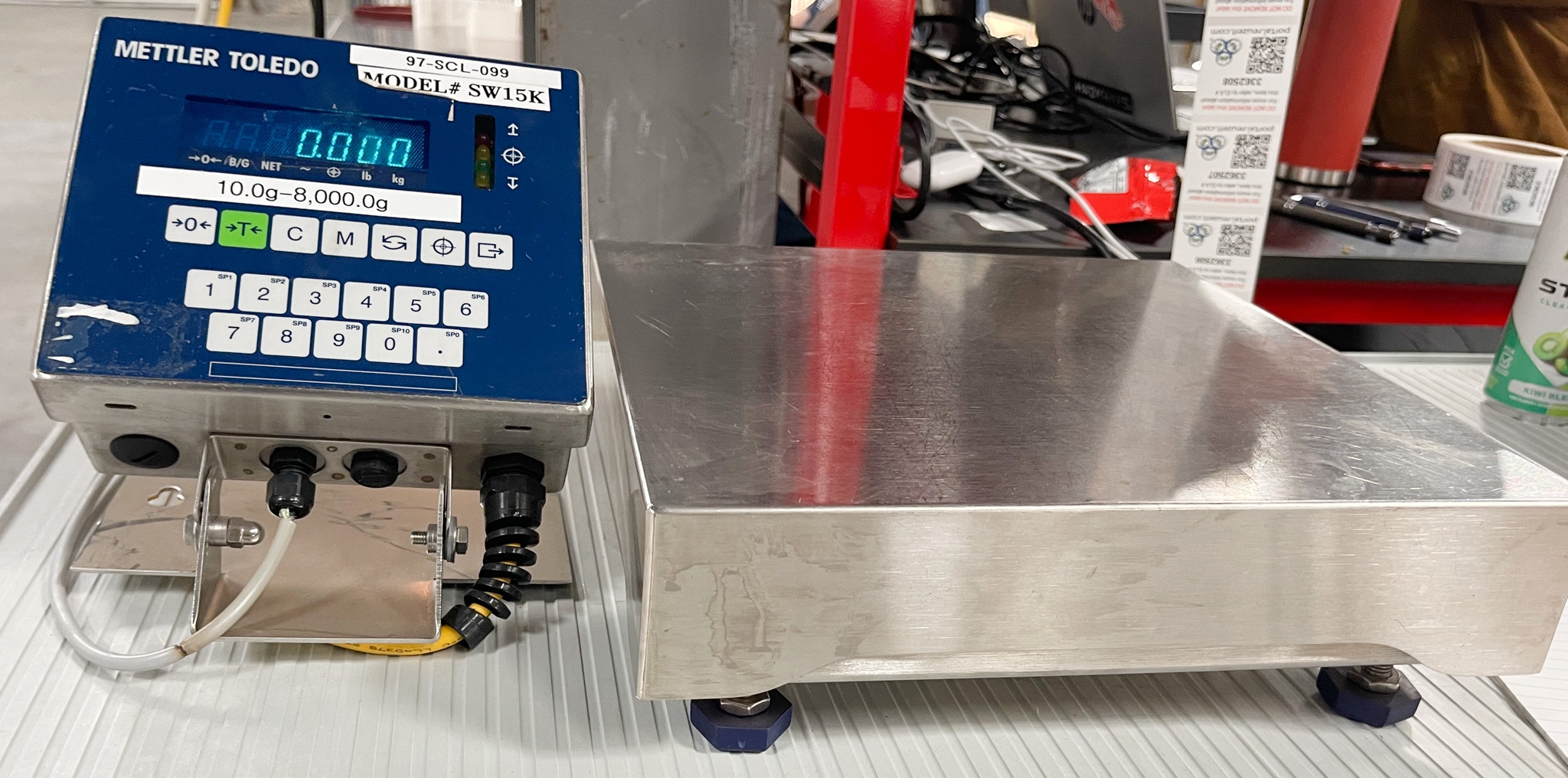 Mettler-Toledo SW15K Bench Scale VG Condition Steel Platform 120V 60Hz