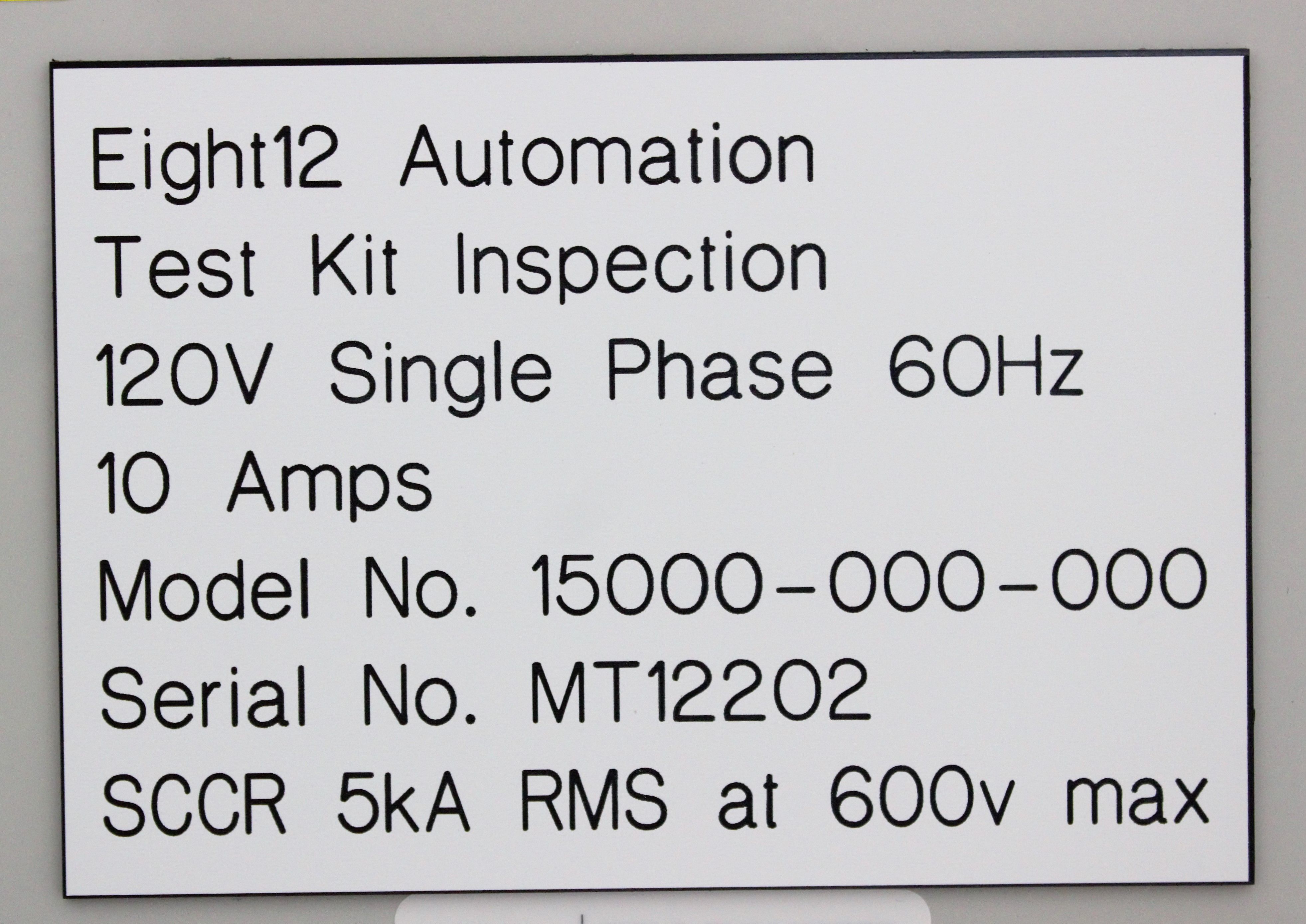 Mesa Labs 15000-000-000 Inspection System Vision Test Automation