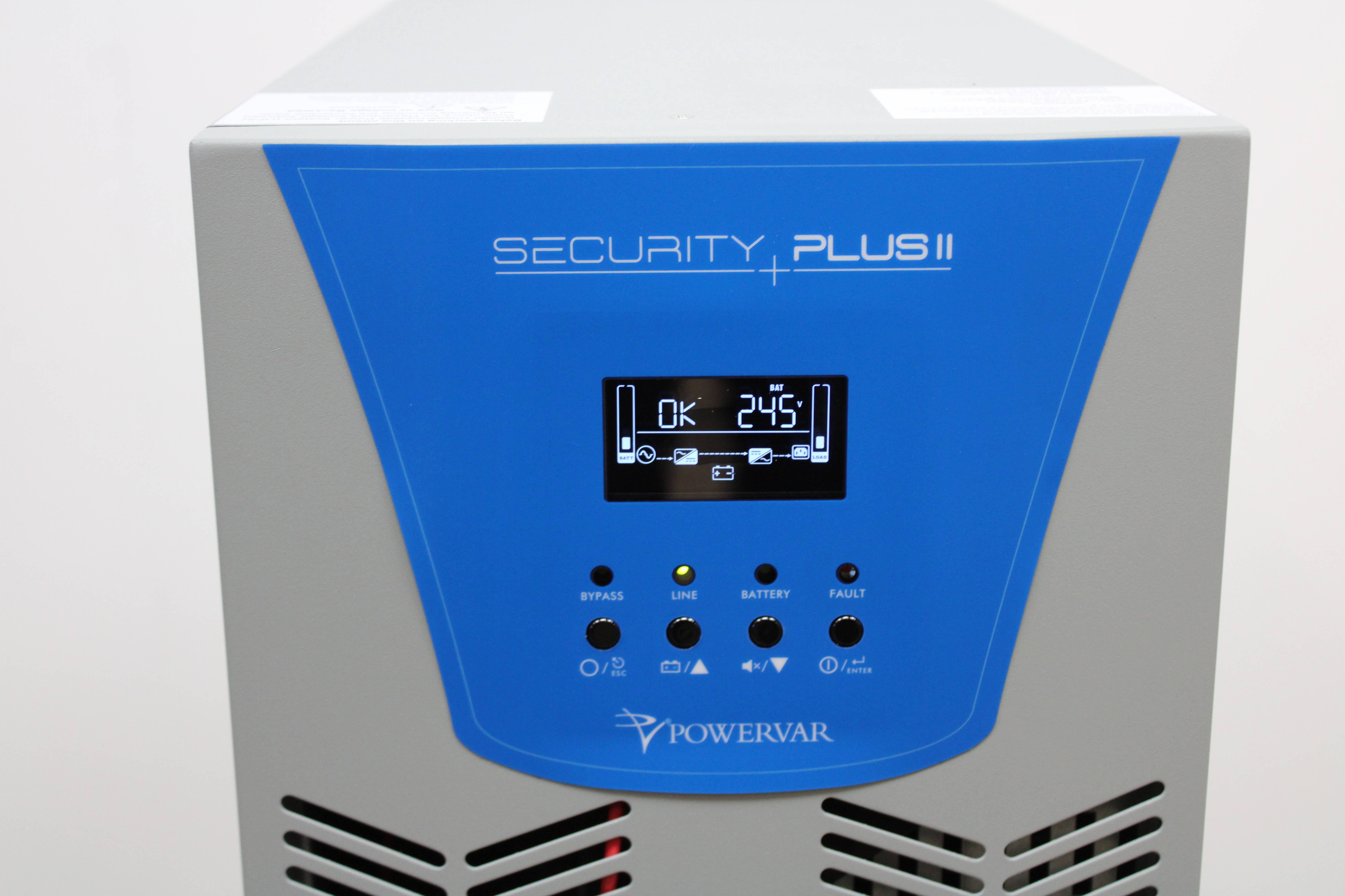 Powervar Security Plus II UPS 6000VA Power Protection Dual Voltage