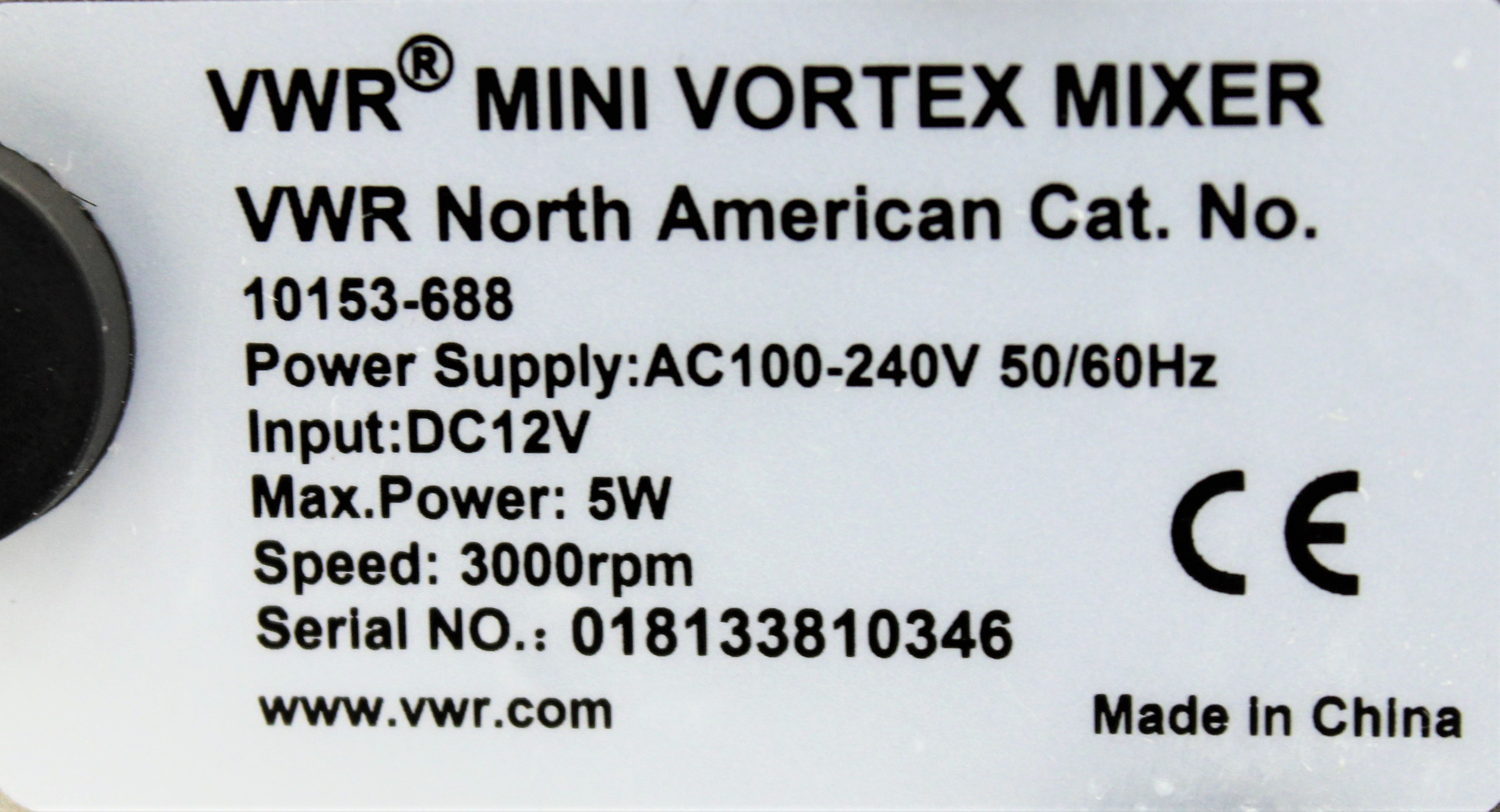 VWR 10153-688 Mini Vortexer 3000 RPM Lab Mixer Compact Durable Tested