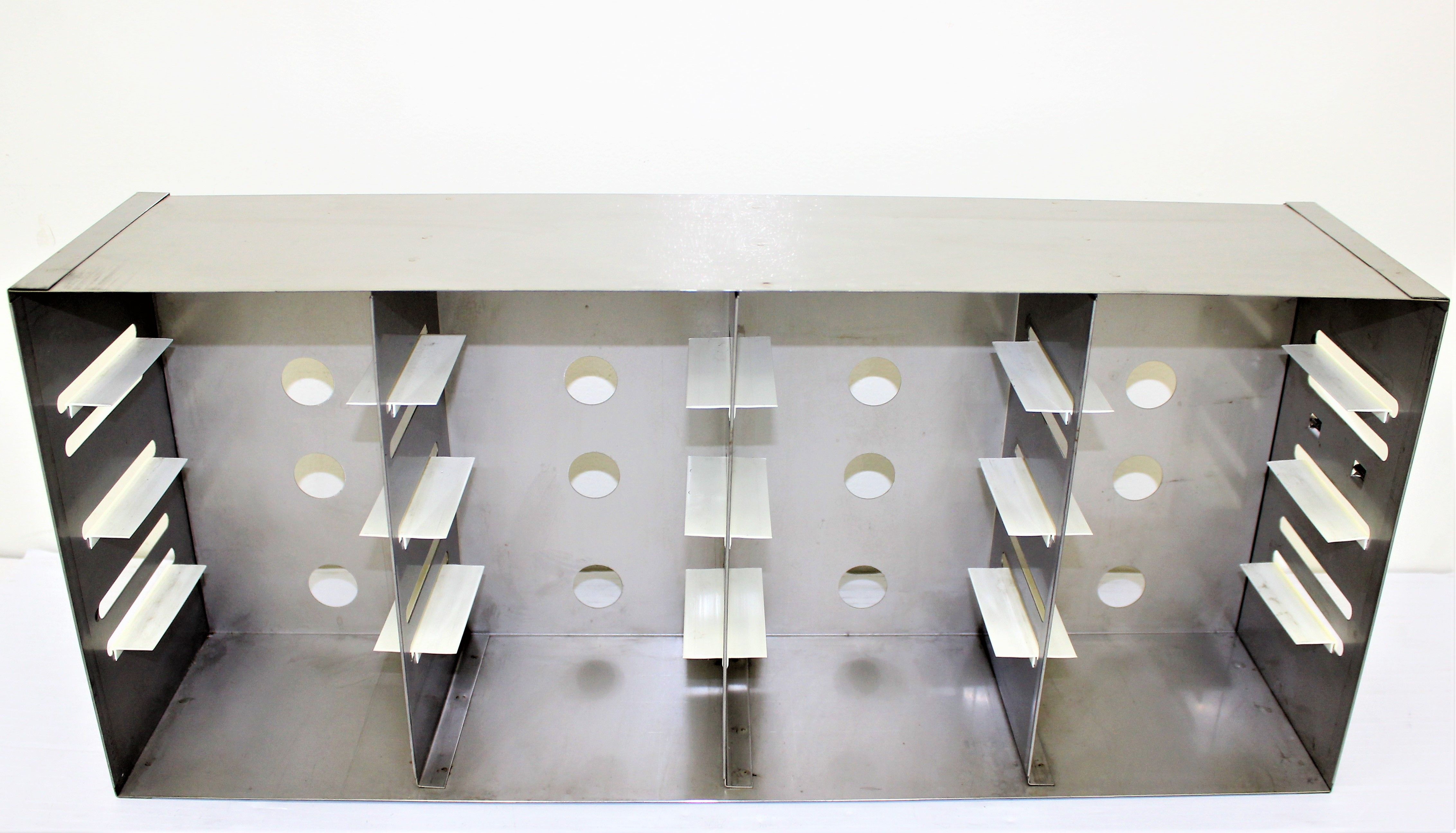 Stainless Steel Freezer Rack Upright ULT for 16 Boxes 4x4, Ultra Low -80C