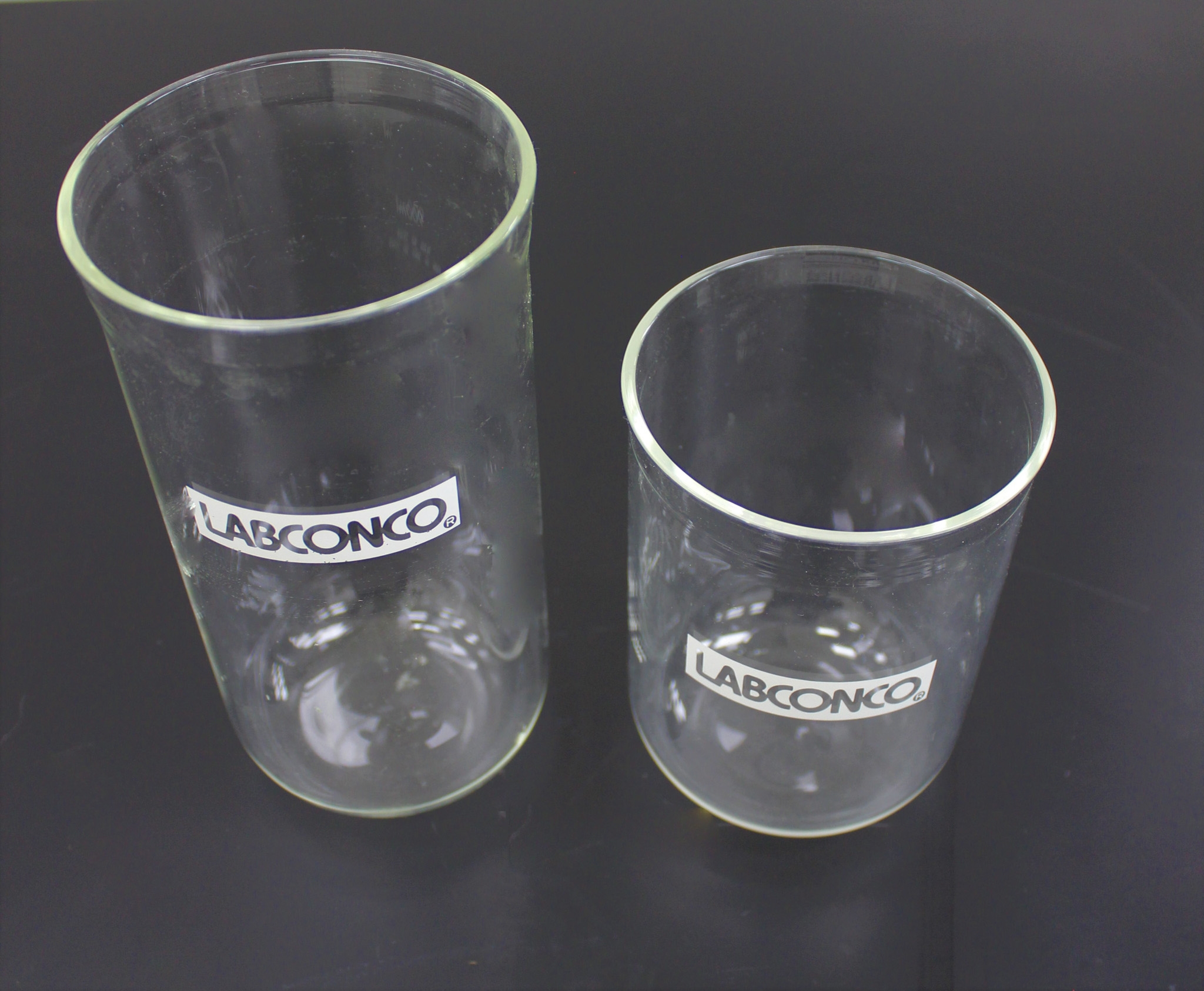 Chemglass Glass Cylinders Box, LABCONCO Misc. Box with Glassware