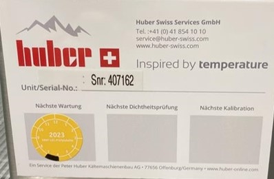 Huber Unichiller 180Tw-H18 Pilot ONE Chiller -20C to 40C Temperature Control