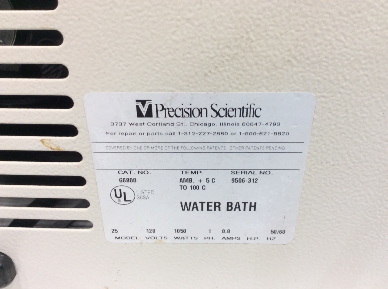 Precision Scientific Water Bath Model 25 – High-Performance Bath, 99.9°C