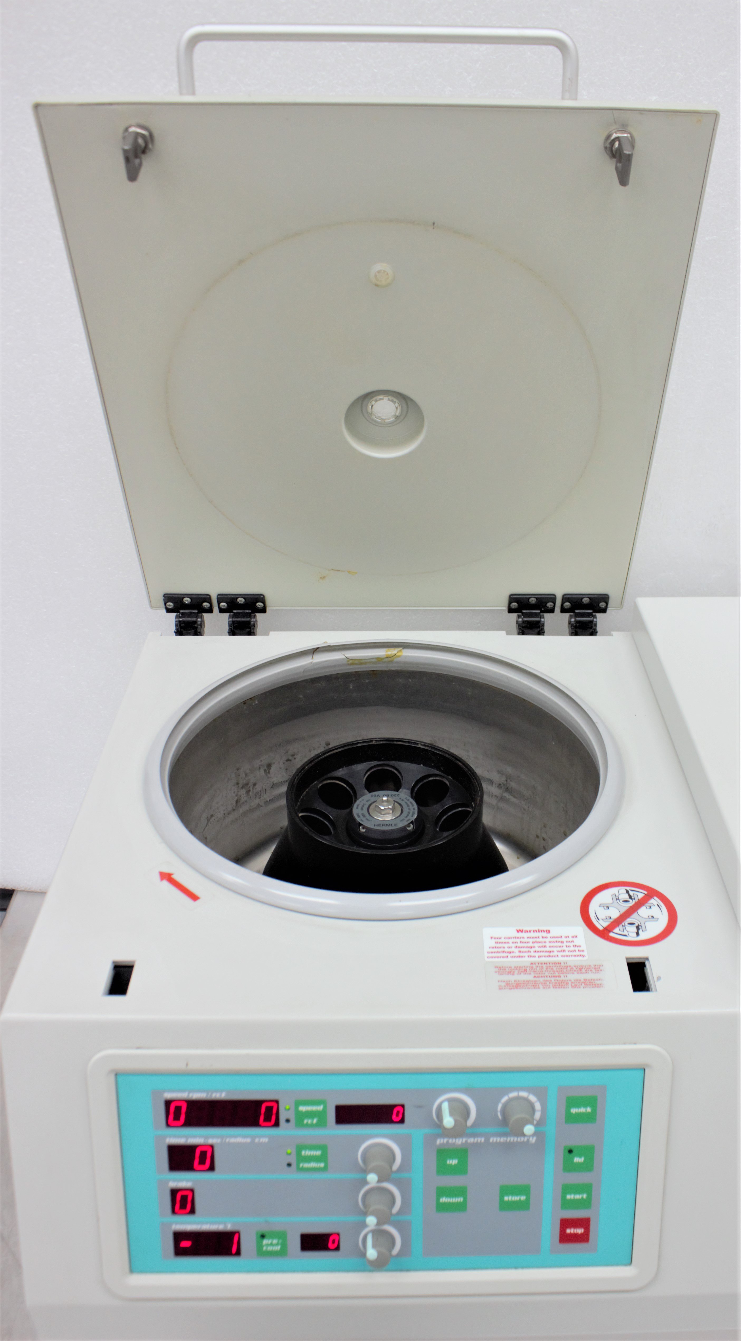 Hermle Refrigerated Centrifuge Z323K Benchtop 5000 RPM Tested with Features