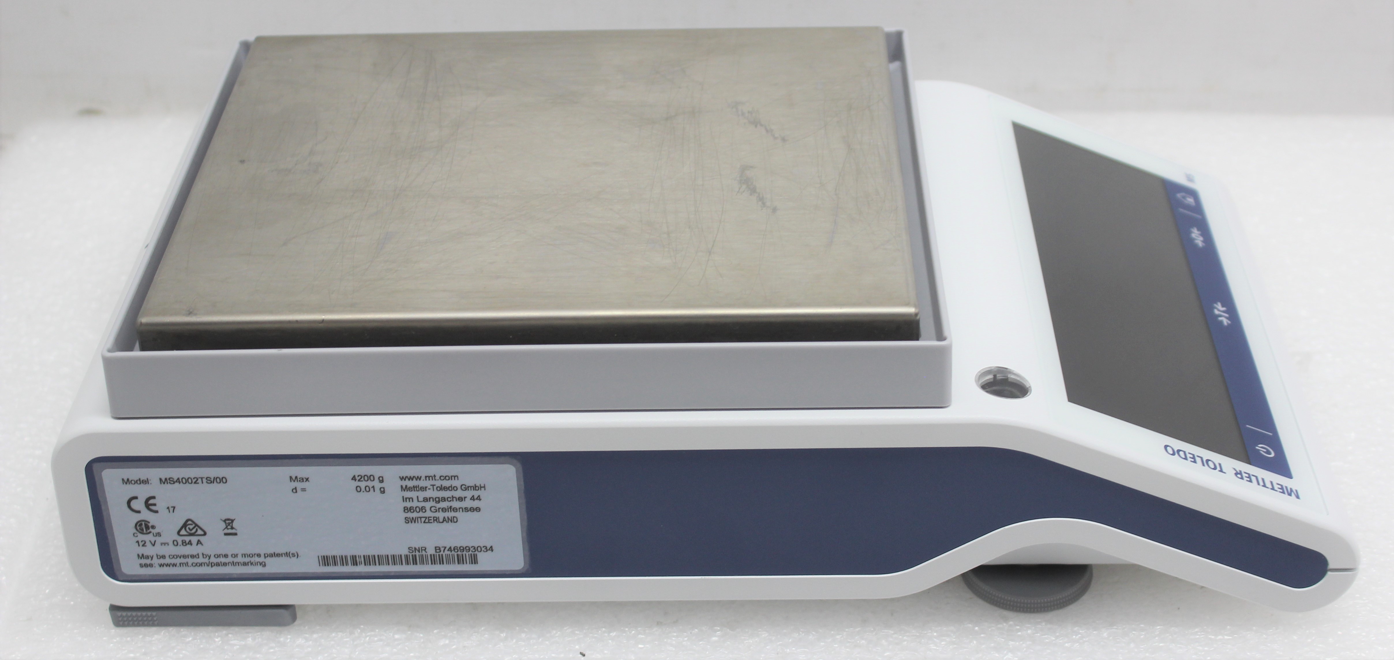 Mettler Toledo MS4002TS Precision Balance with Touchscreen 4200g Capacity
